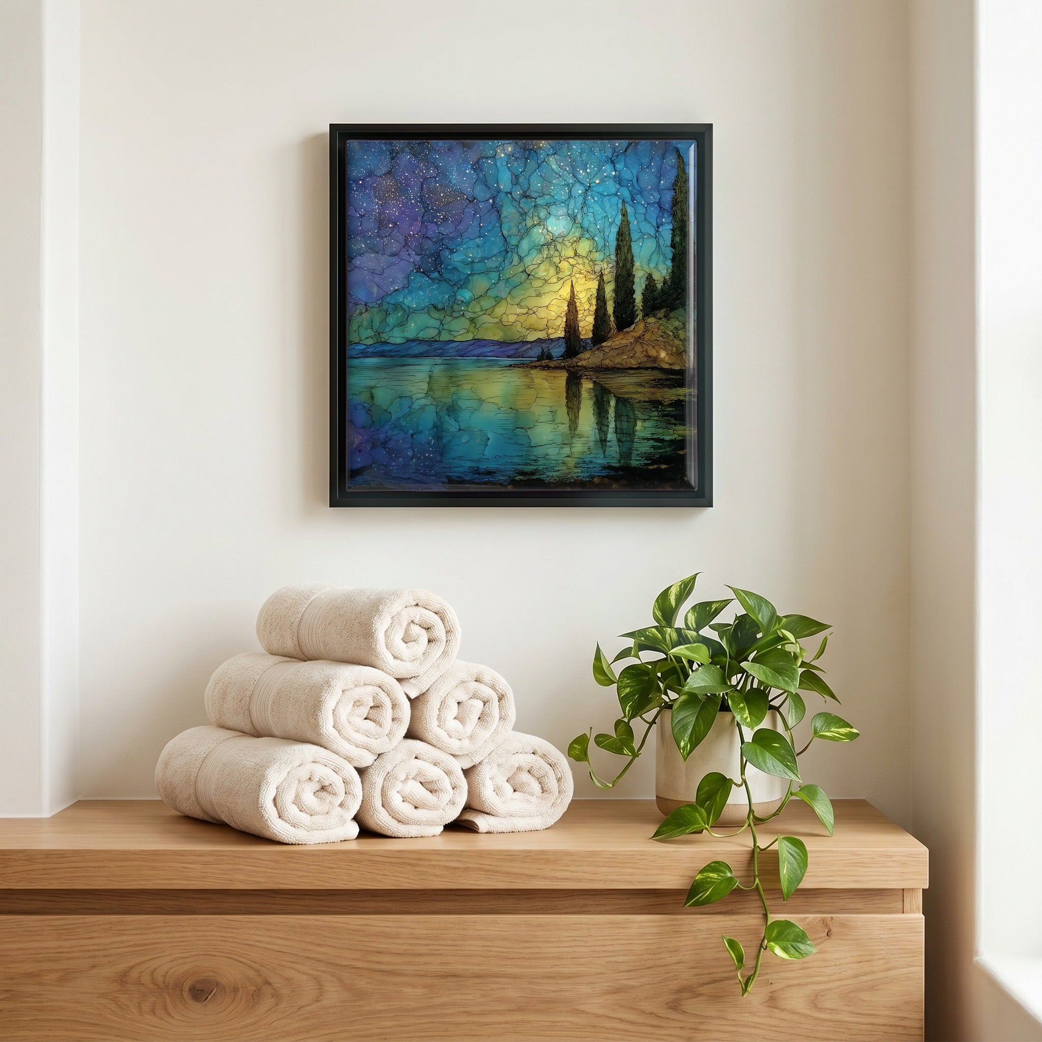 A quiet corner of the bath.