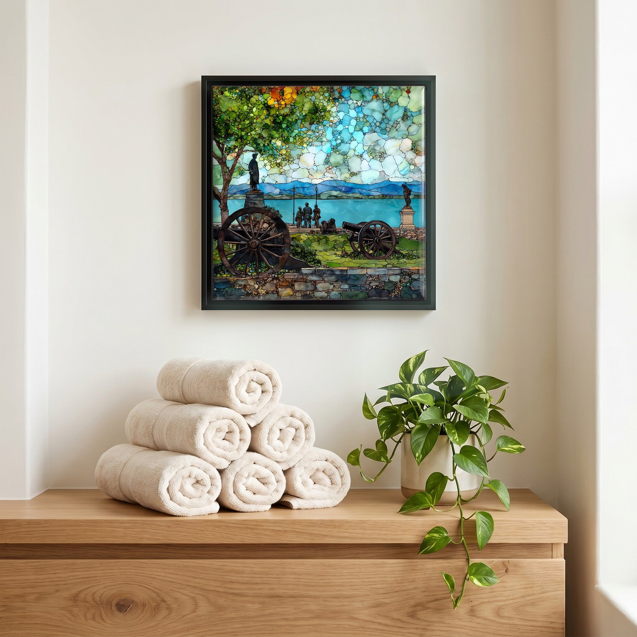 A quiet corner of the bath.