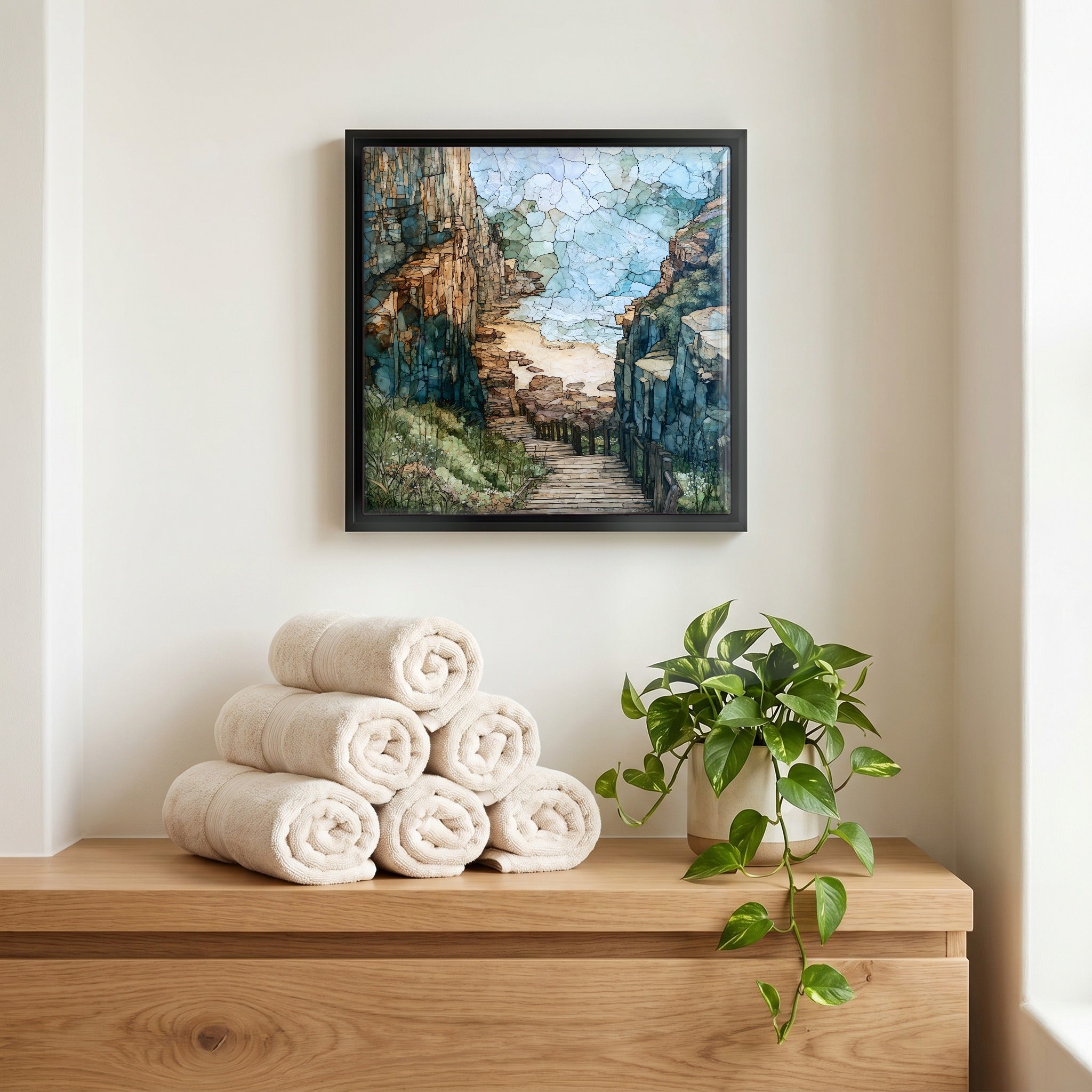 A quiet corner of the bath.