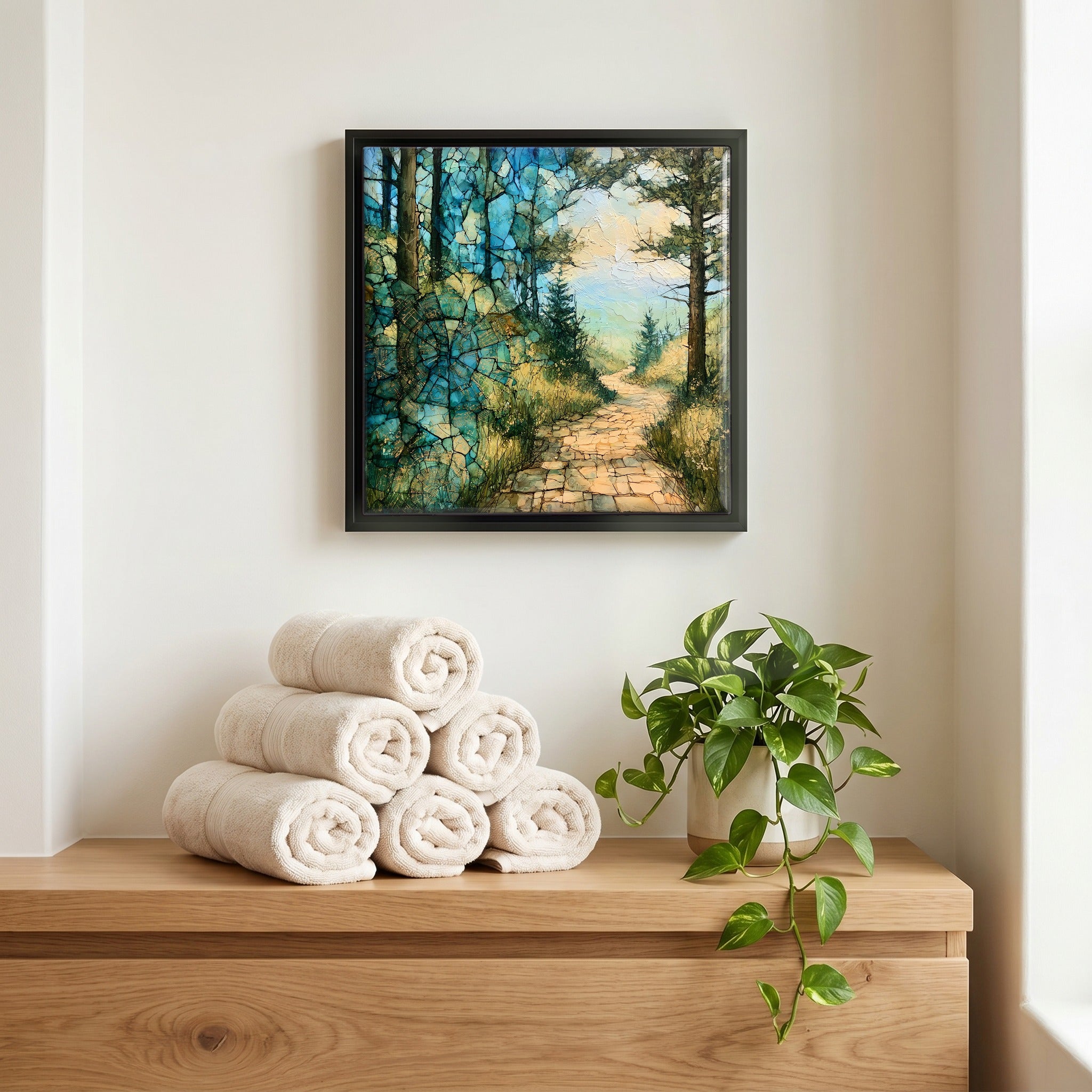 A quiet corner of the bath.