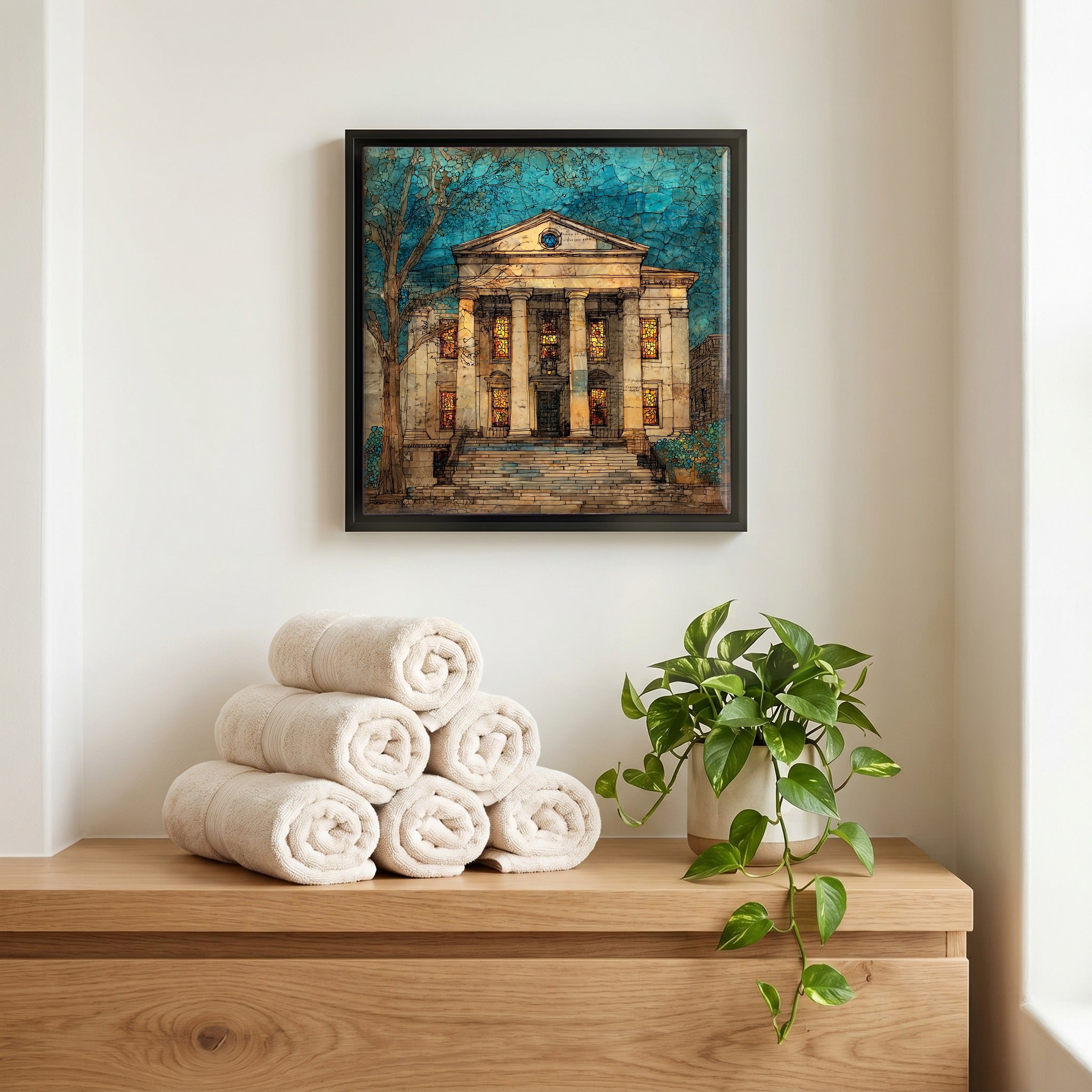 A quiet corner of the bath.