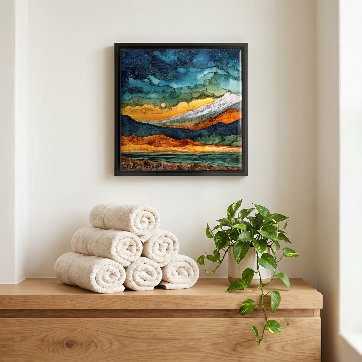 A quiet corner of the bath.