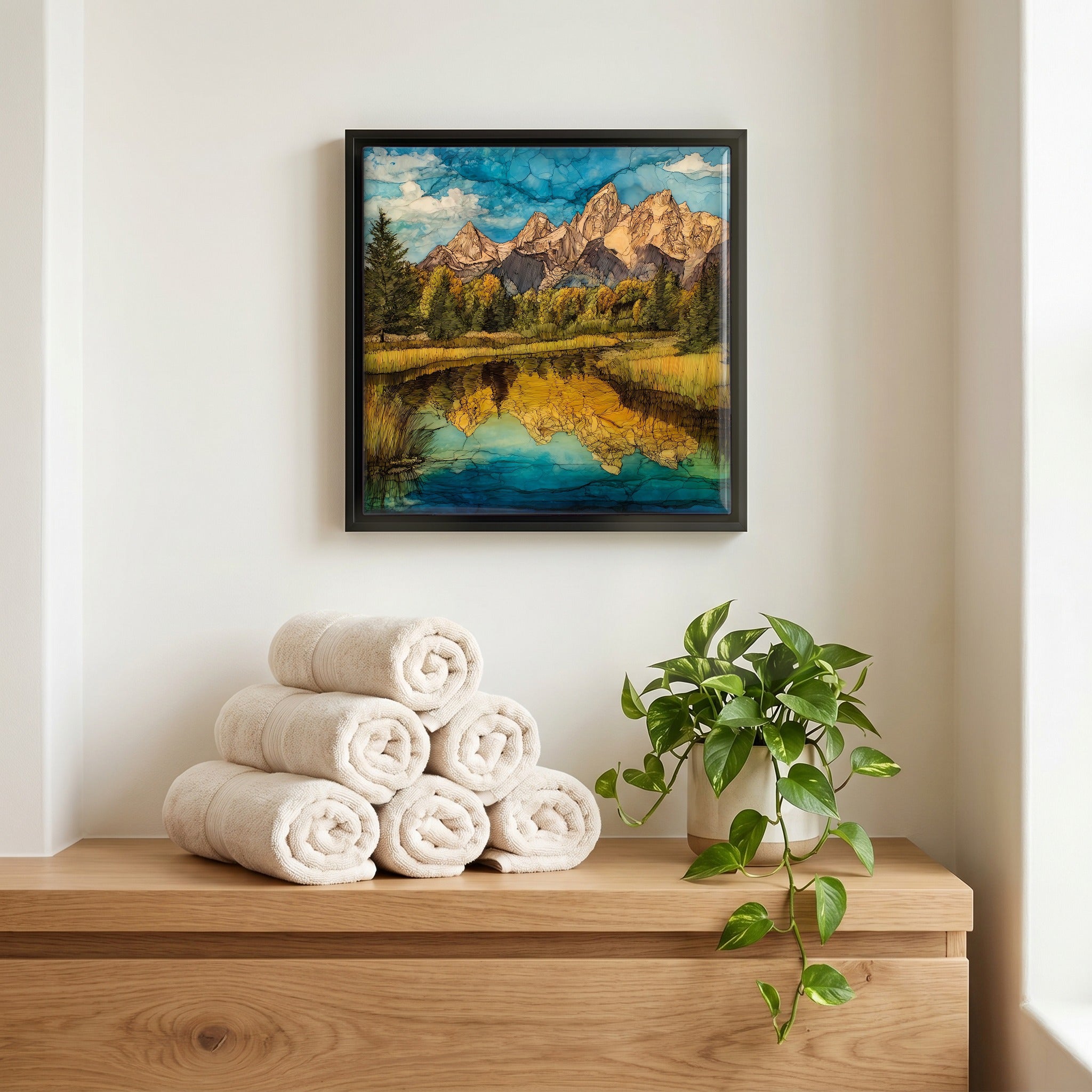A quiet corner of the bath.
