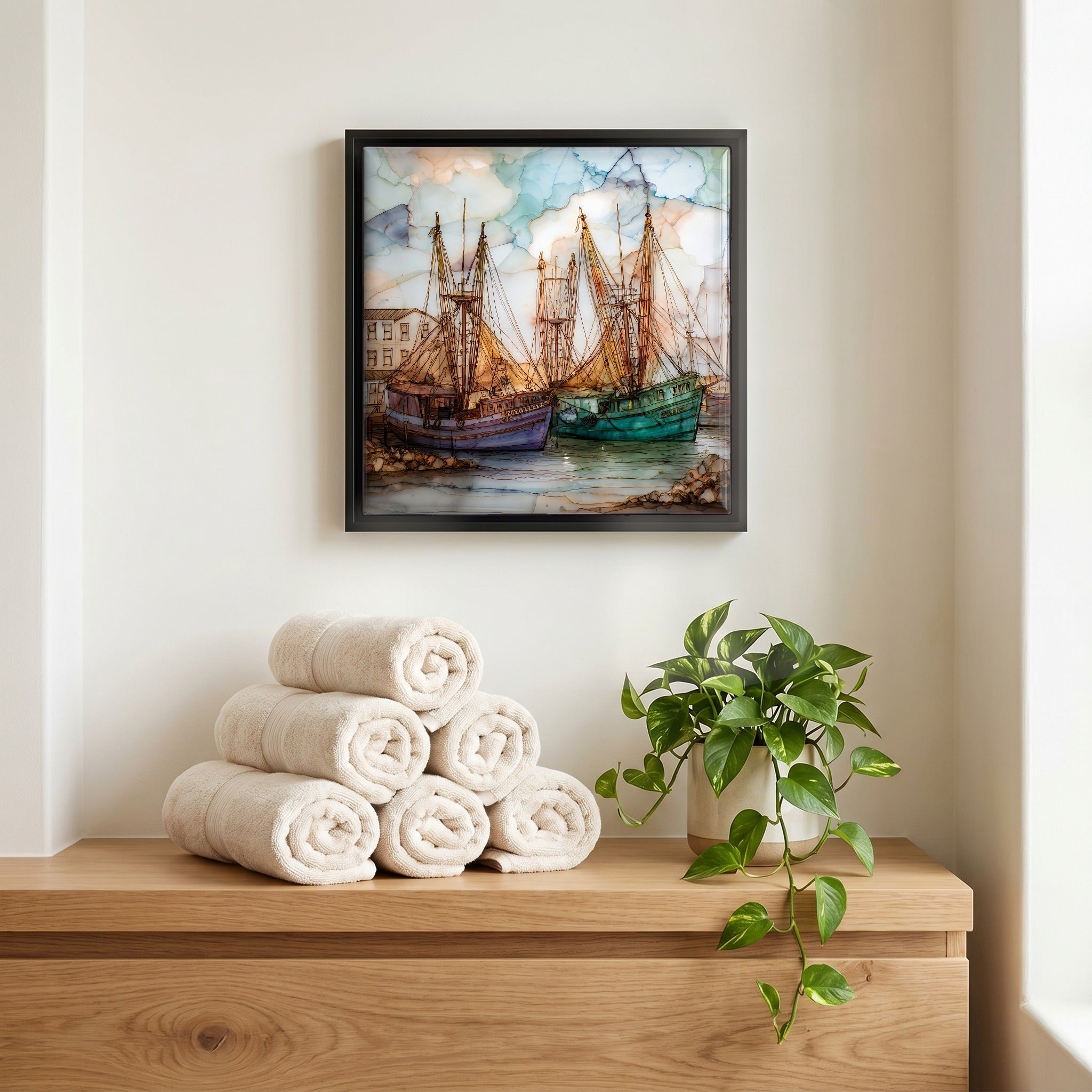 A quiet corner of the bath.