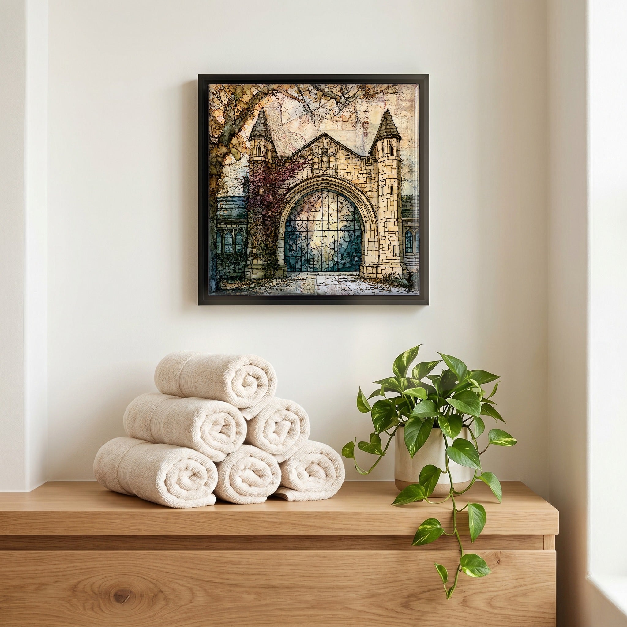 A quiet corner of the bath.