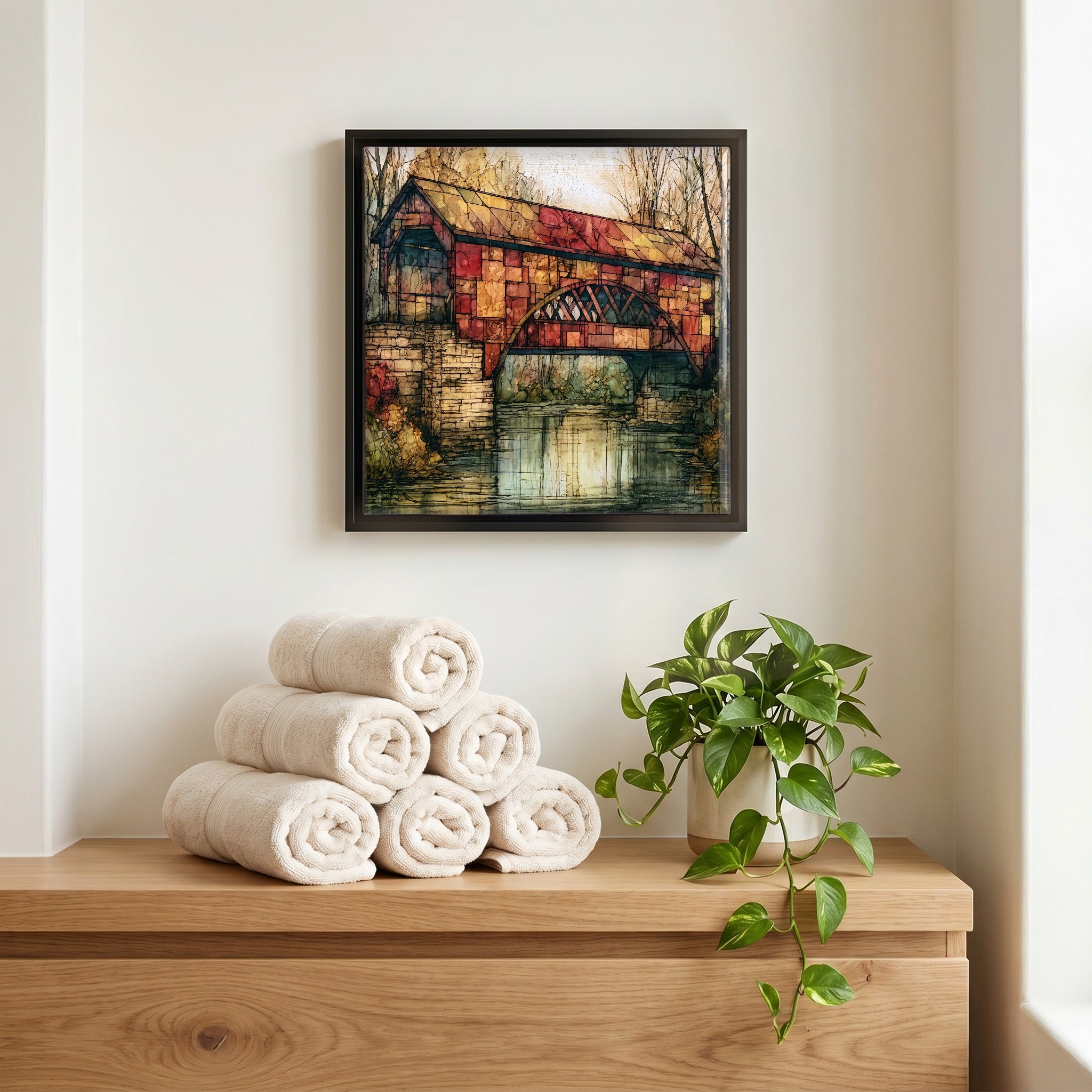 A quiet corner of the bath.