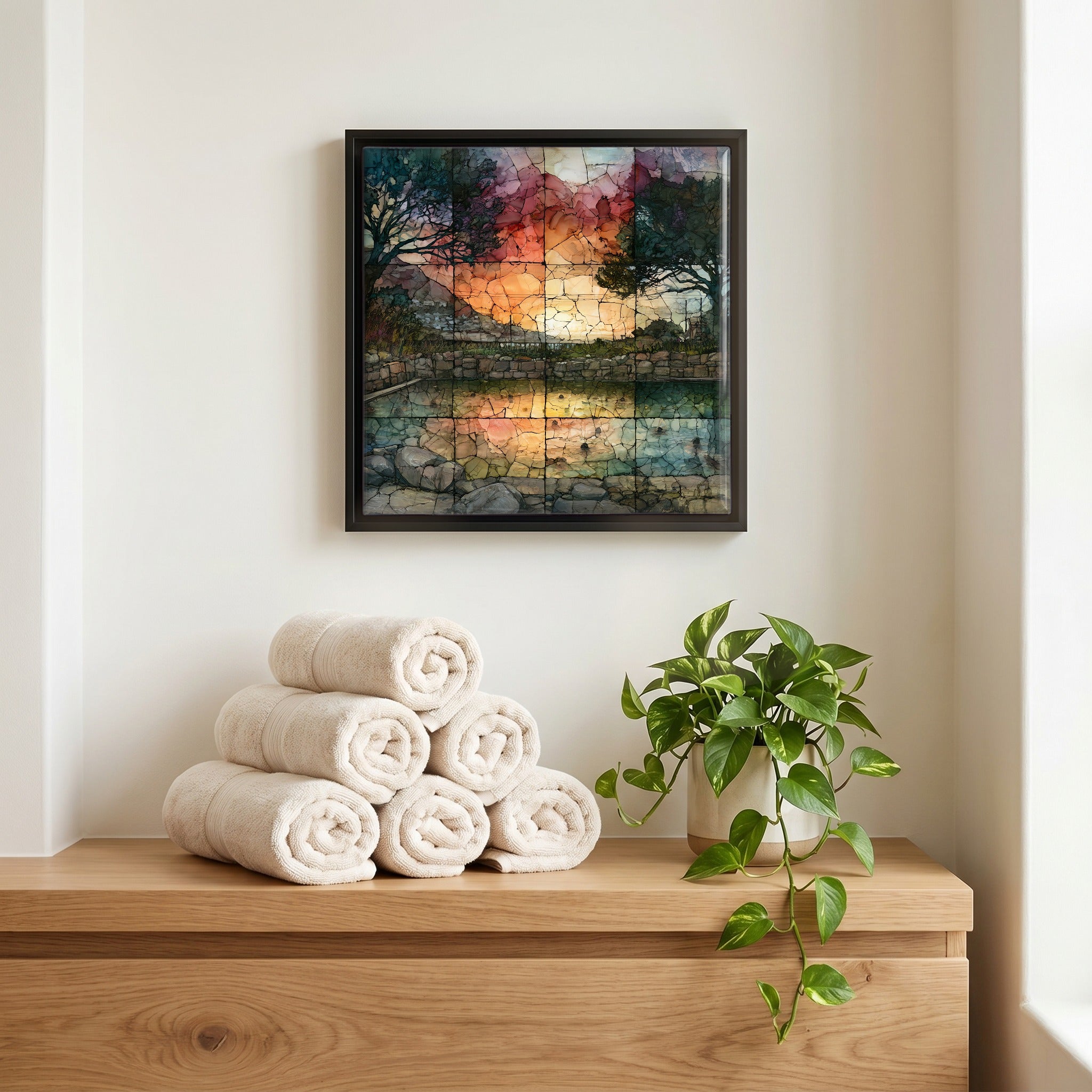 A quiet corner of the bath.