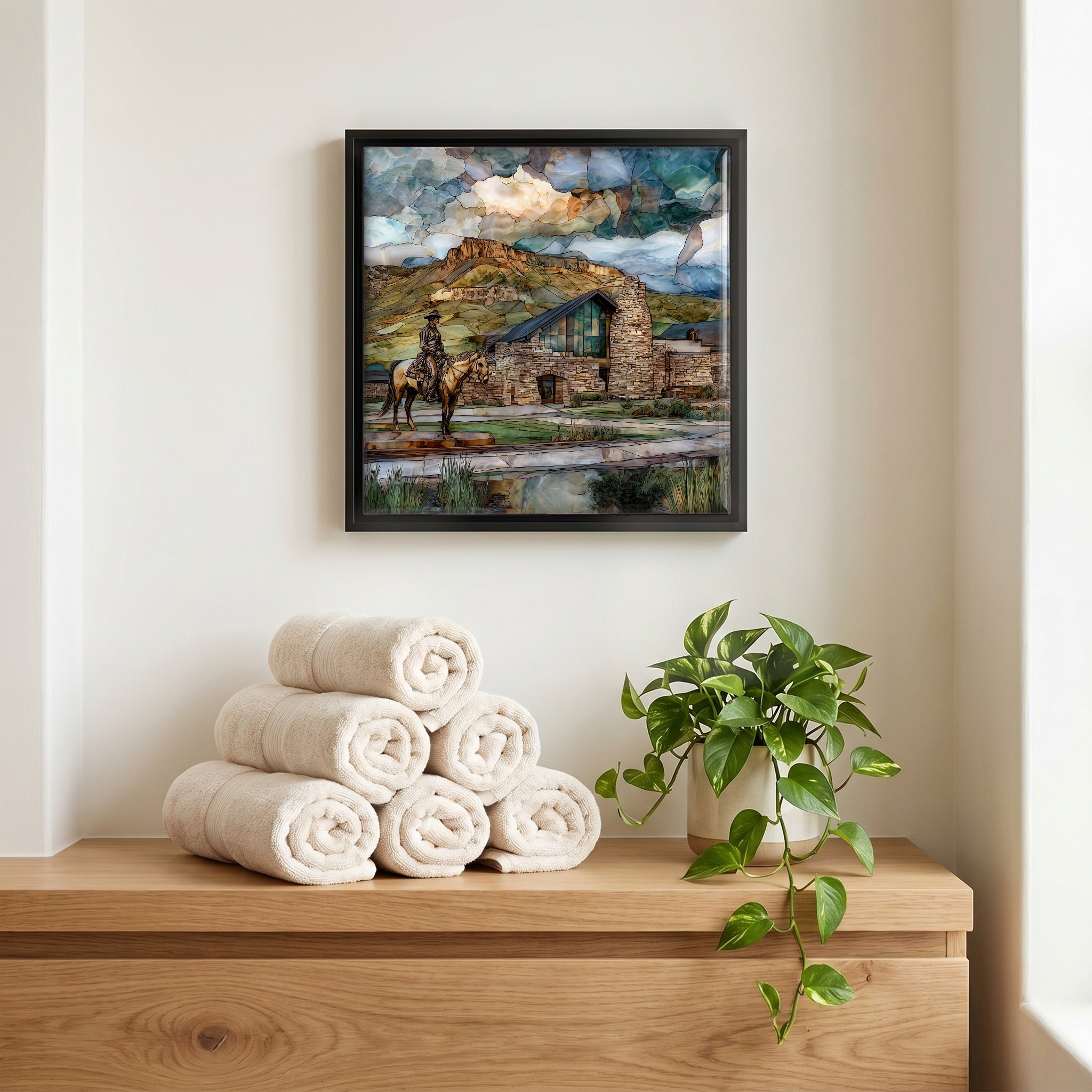 A quiet corner of the bath.