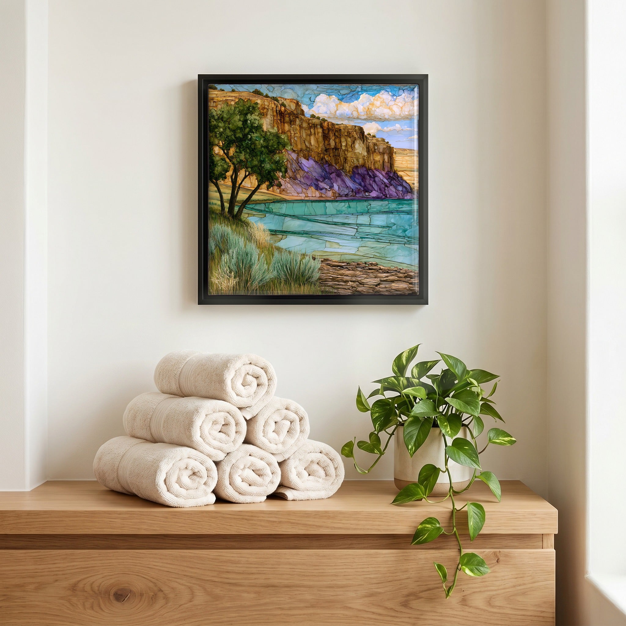 A quiet corner of the bath.