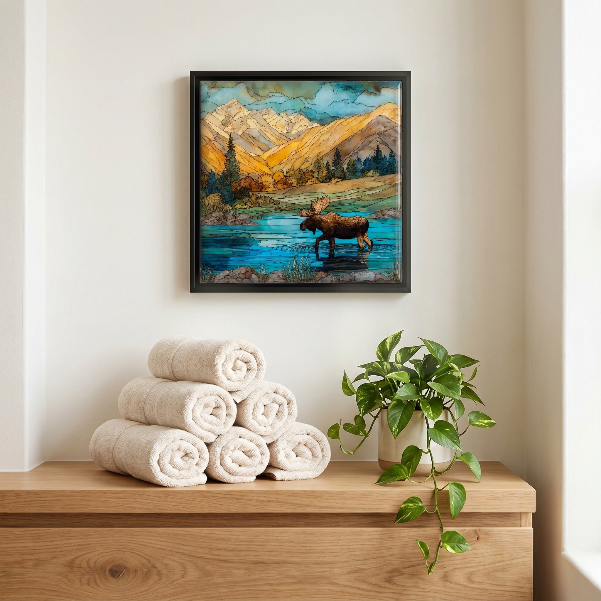 A quiet corner of the bath.
