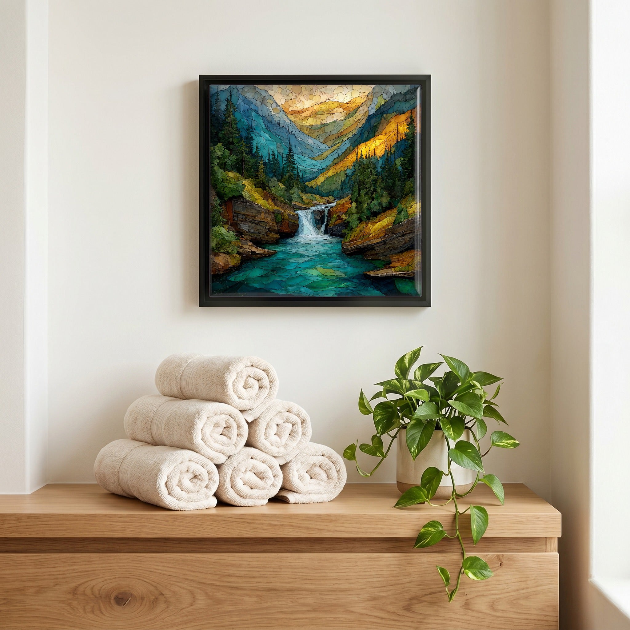 A quiet corner of the bath.