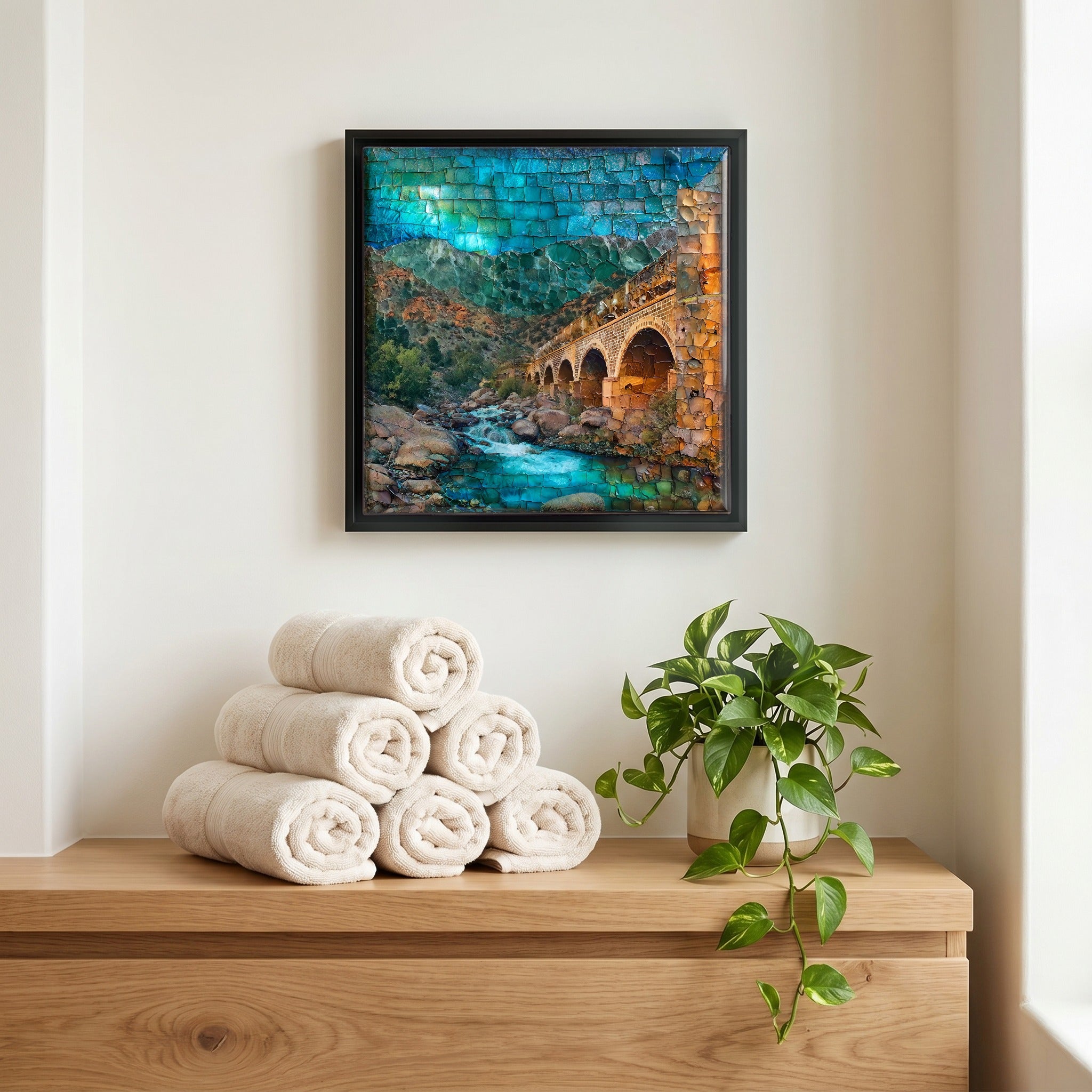 A quiet corner of the bath.