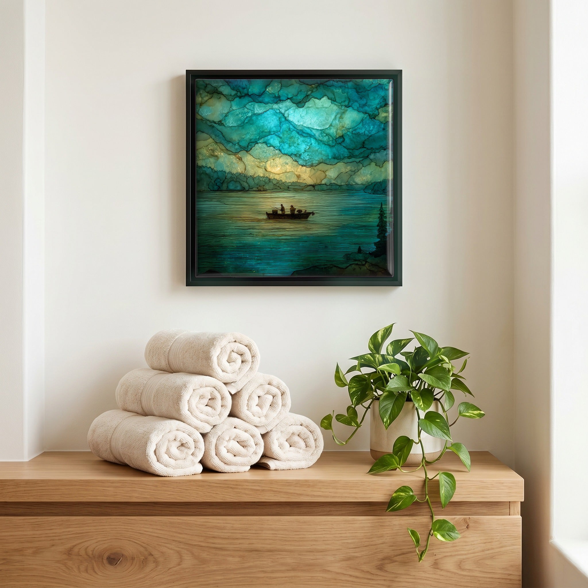 A quiet corner of the bath.