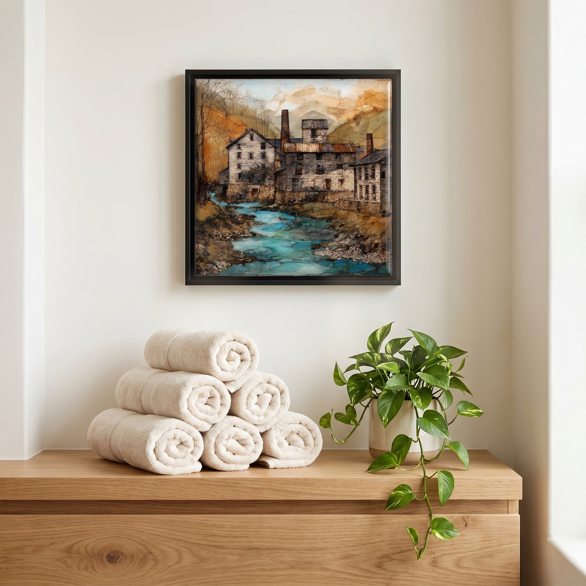 A quiet corner of the bath.