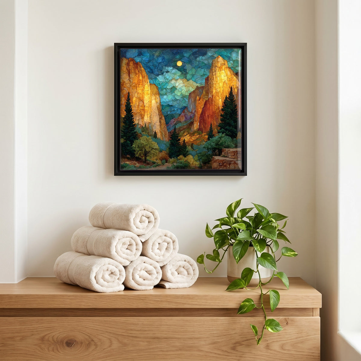 A quiet corner of the bath.