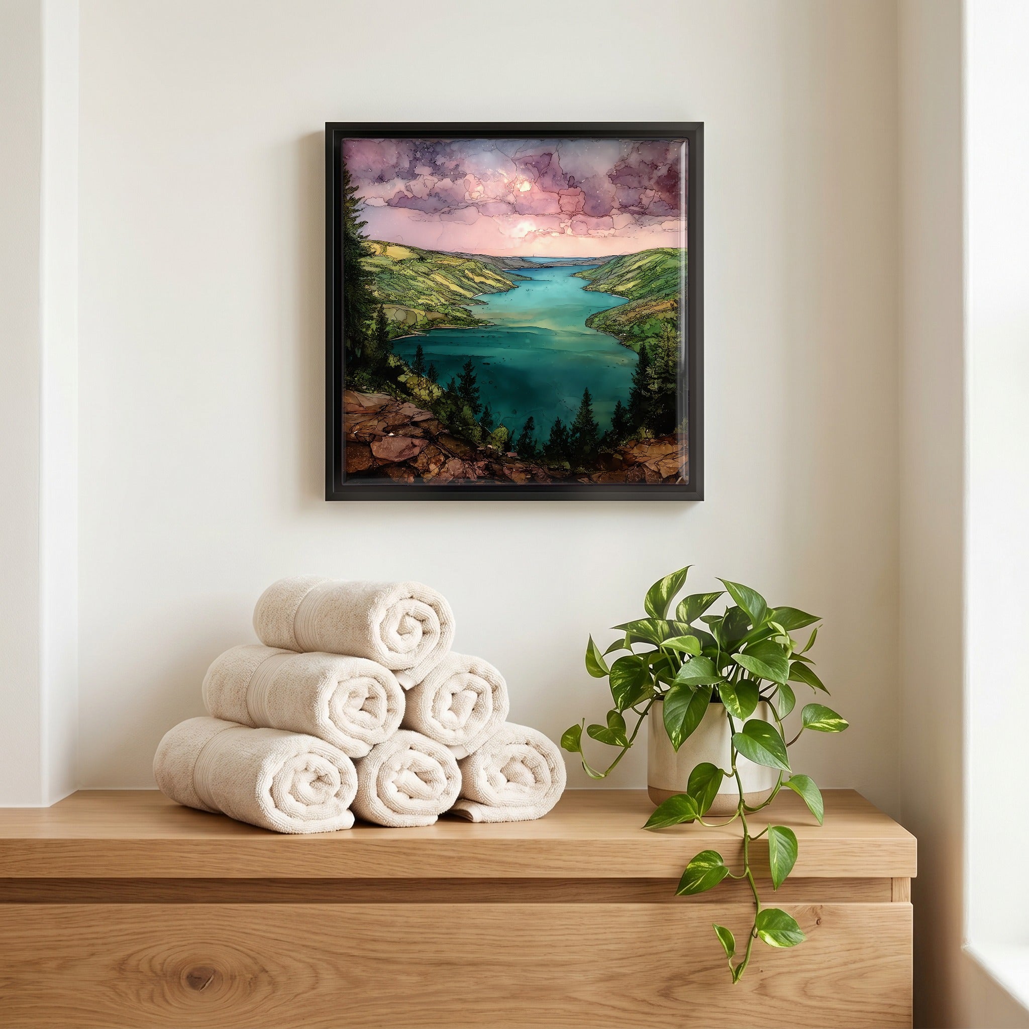 A quiet corner of the bath.