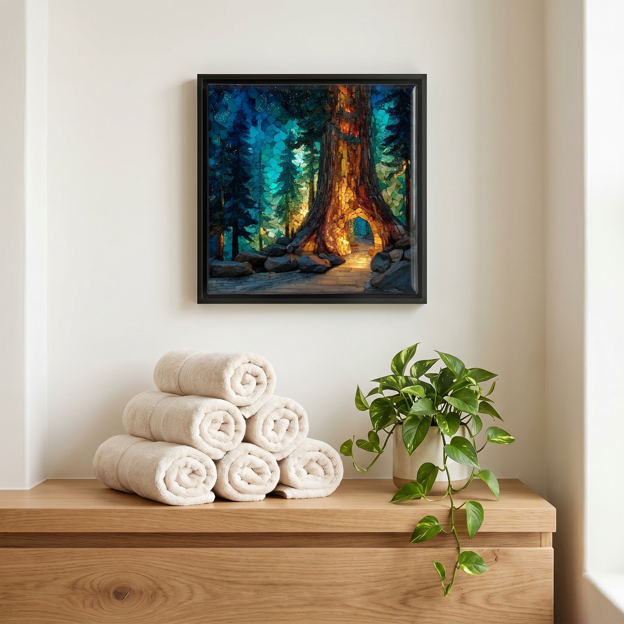 A quiet corner of the bath.