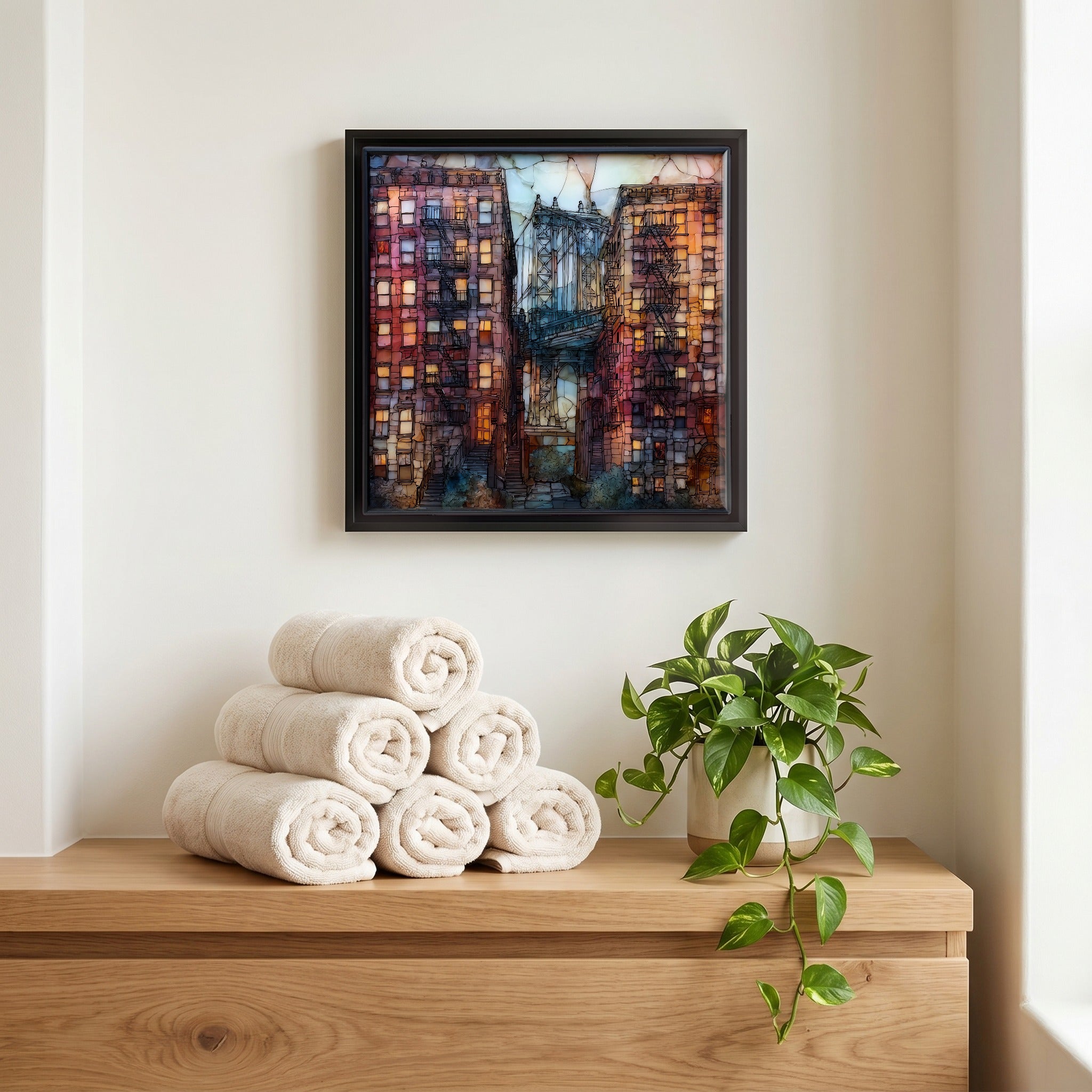 A quiet corner of the bath.