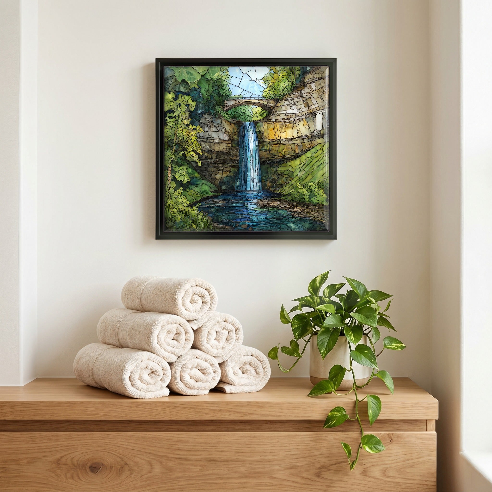 A quiet corner of the bath.