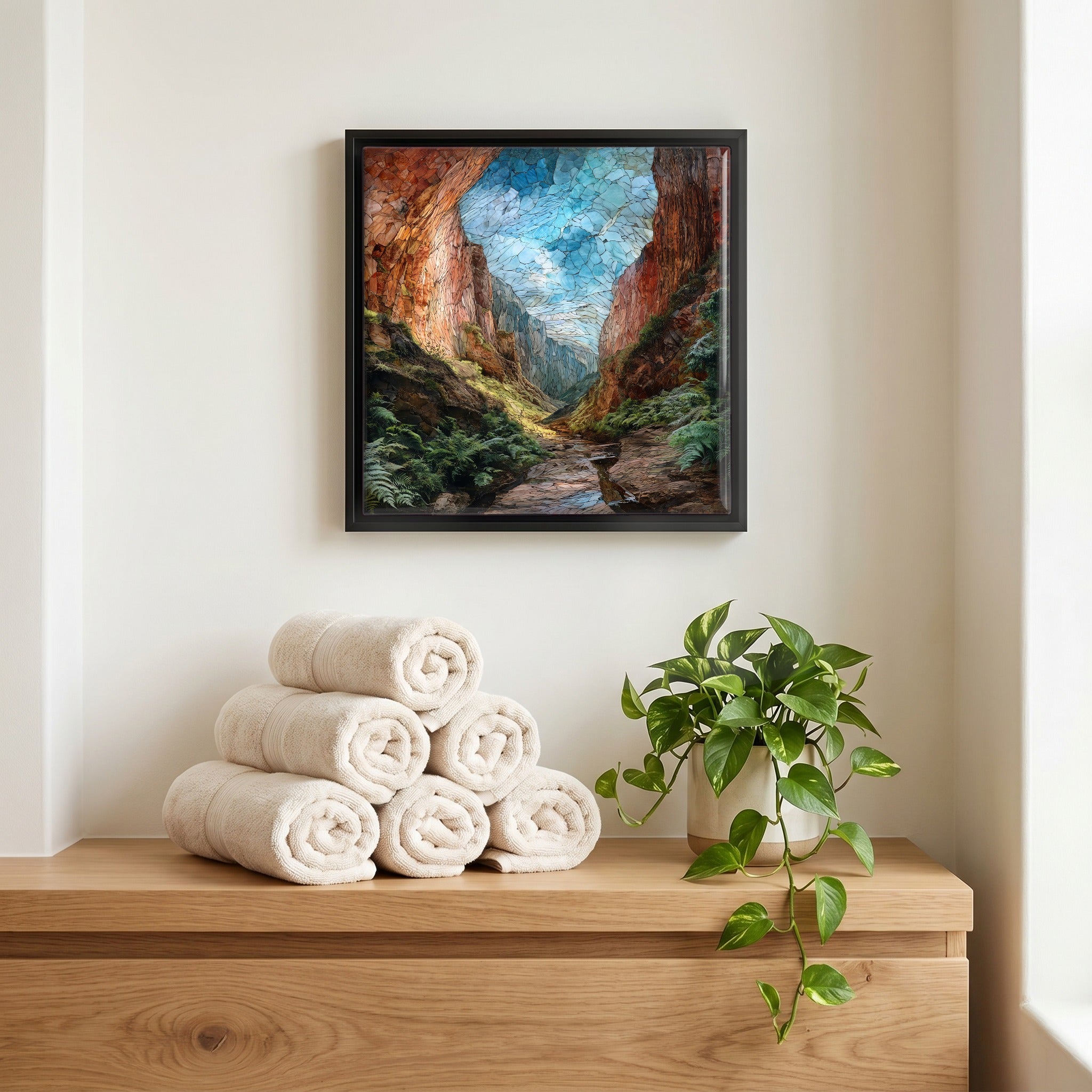 A quiet corner of the bath.