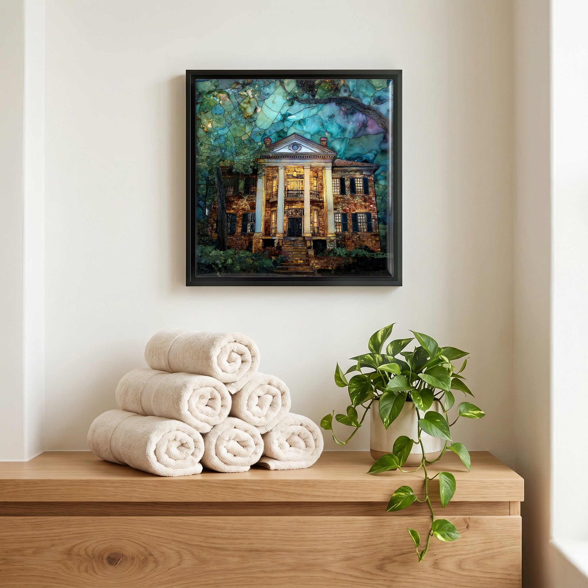A quiet corner of the bath.