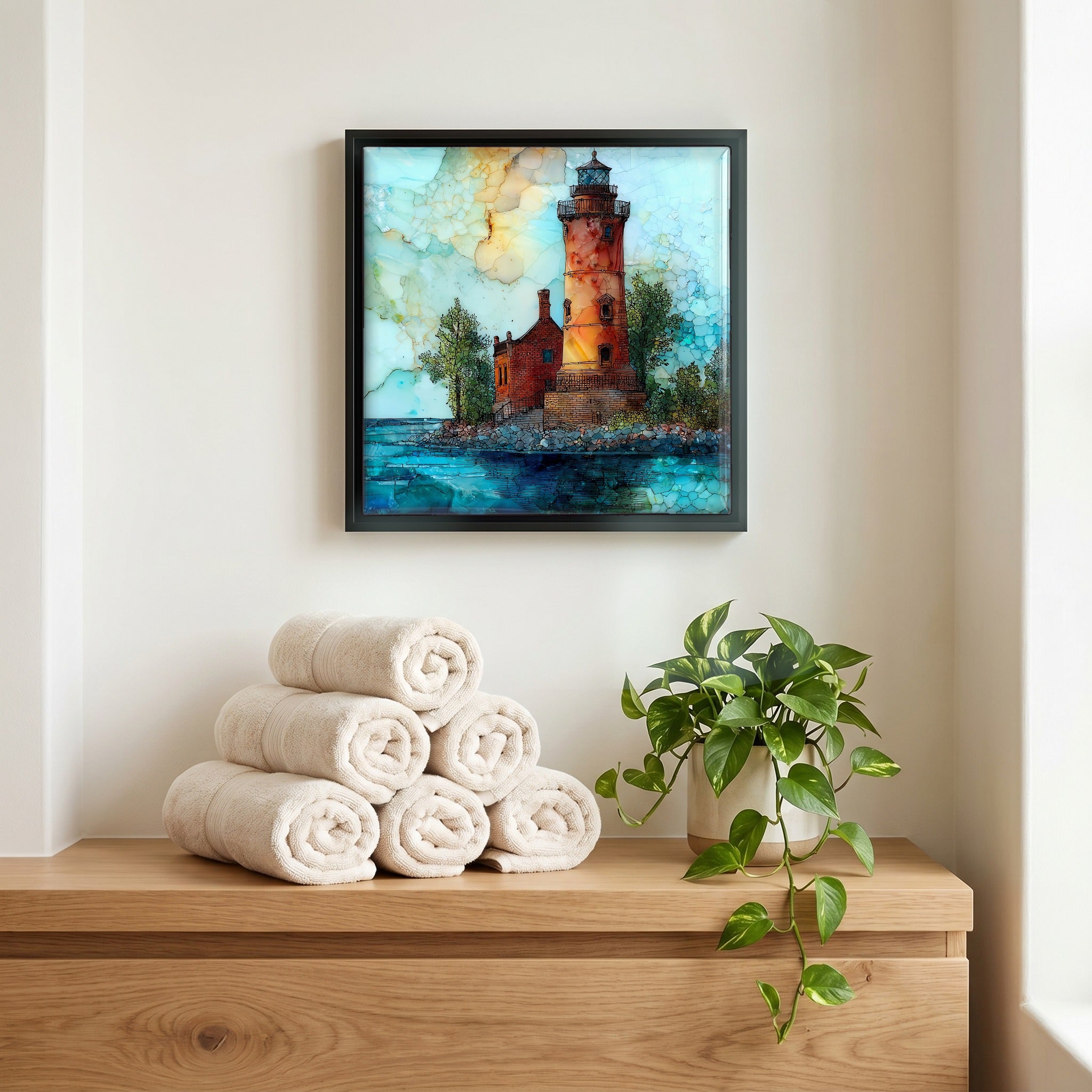 A quiet corner of the bath.