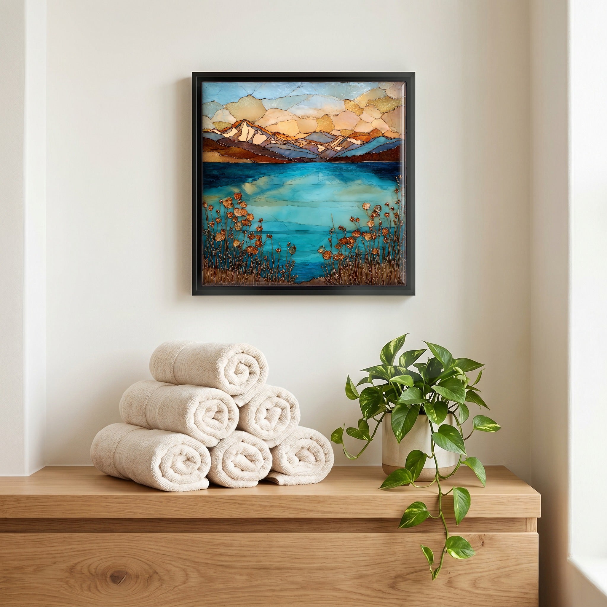 A quiet corner of the bath.