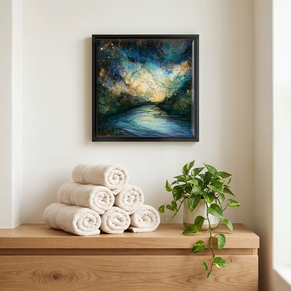 A quiet corner of the bath.