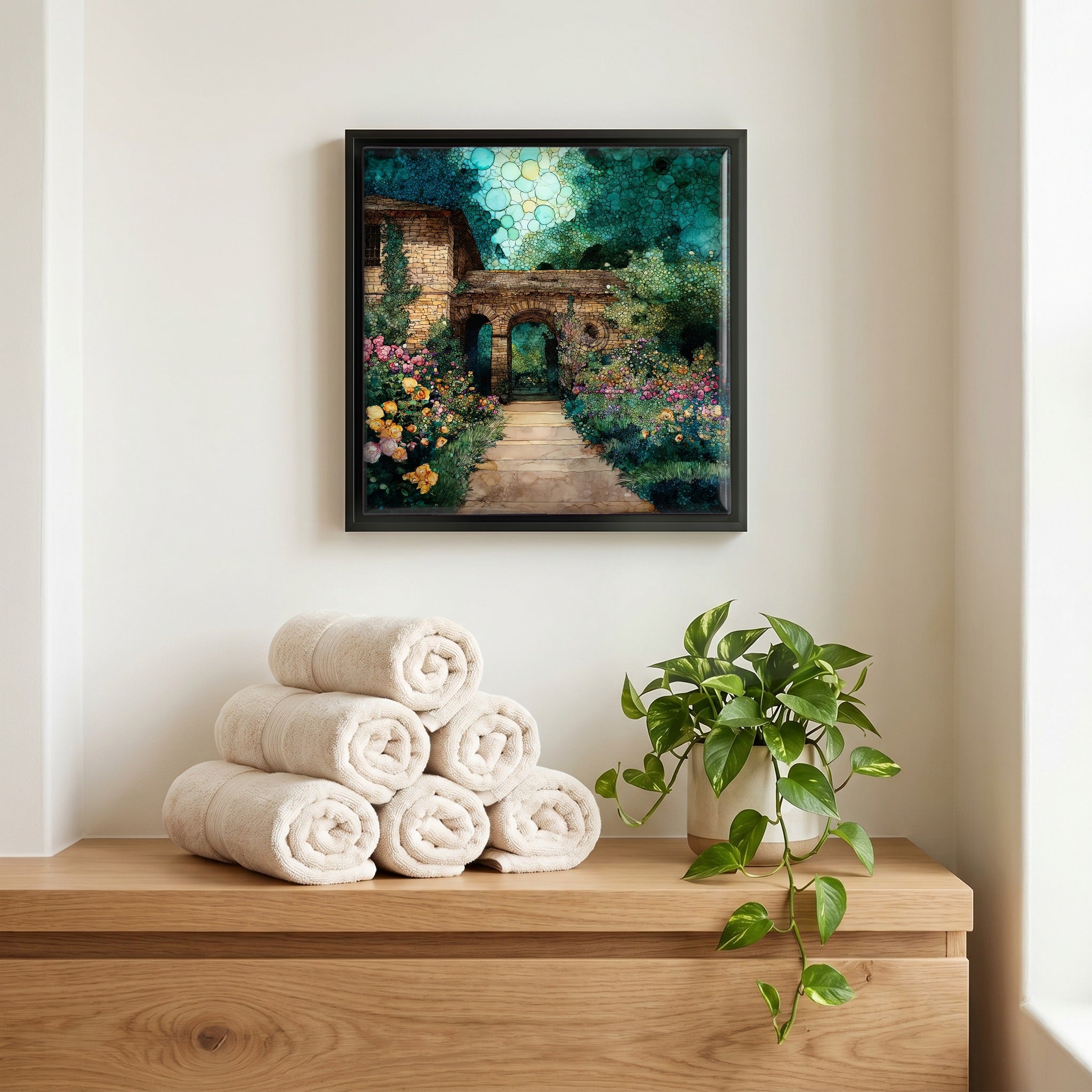 A quiet corner of the bath.
