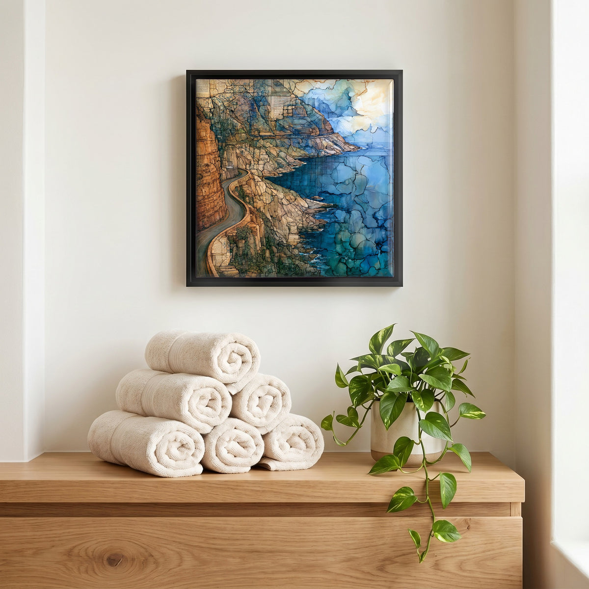 A quiet corner of the bath.