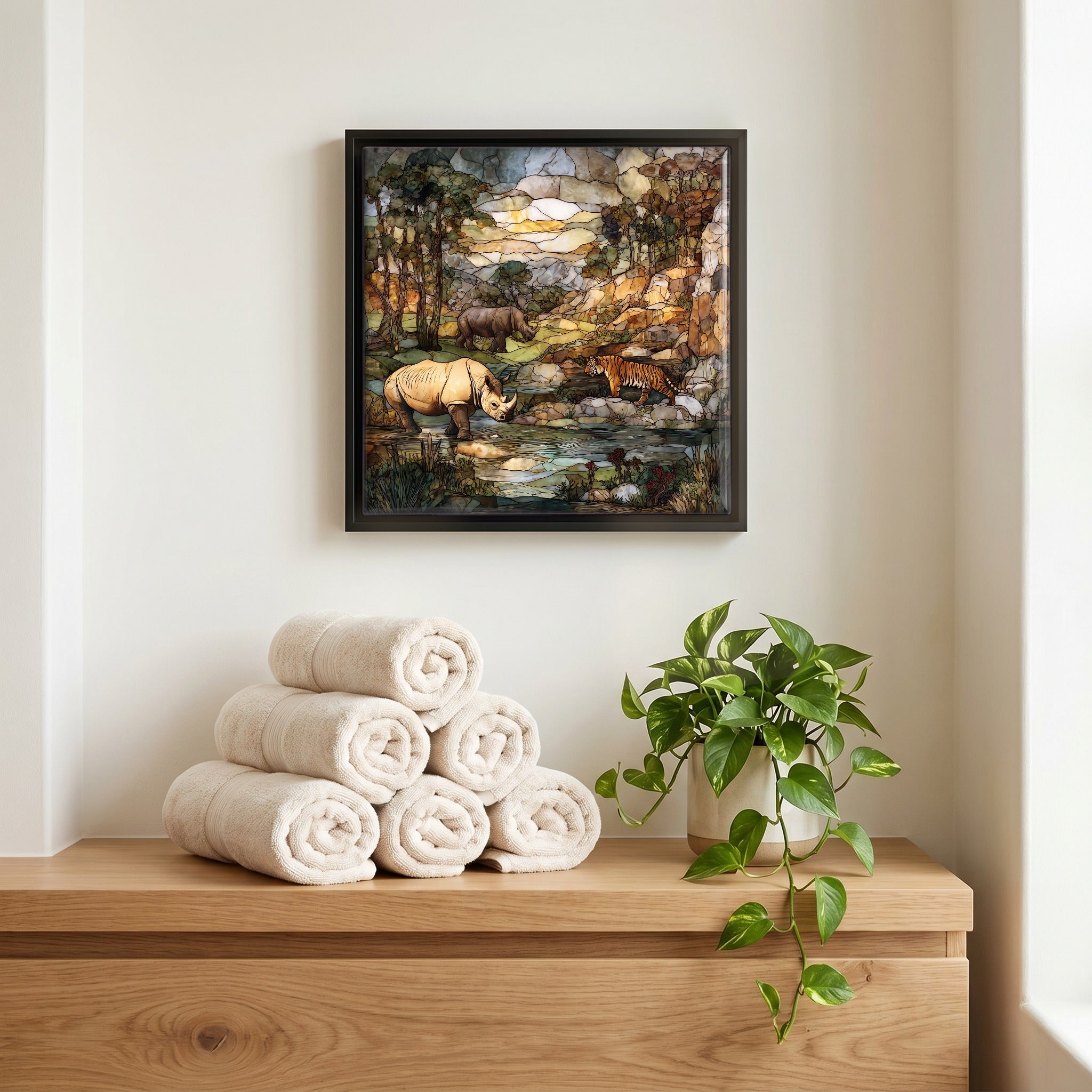 A quiet corner of the bath.