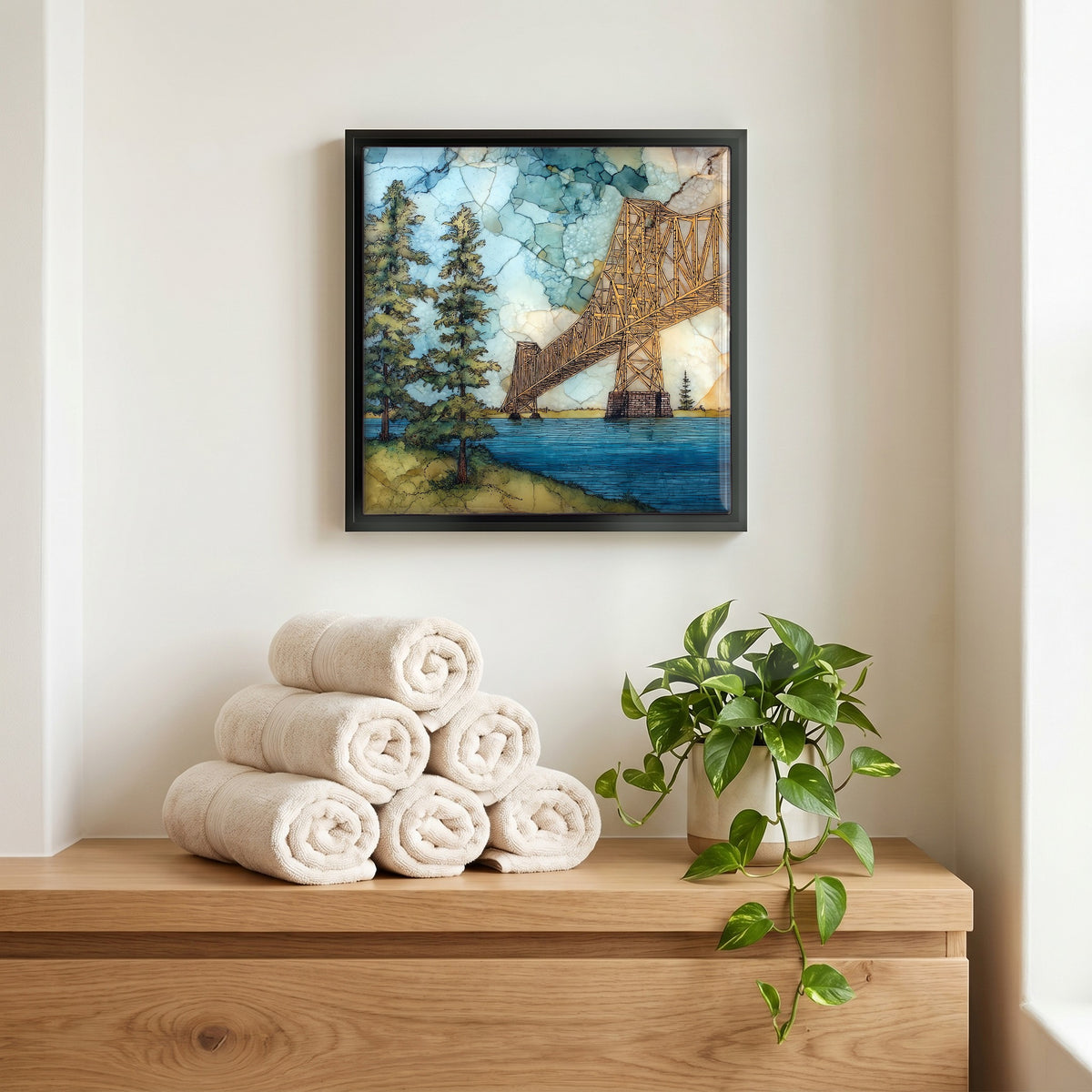 A quiet corner of the bath.