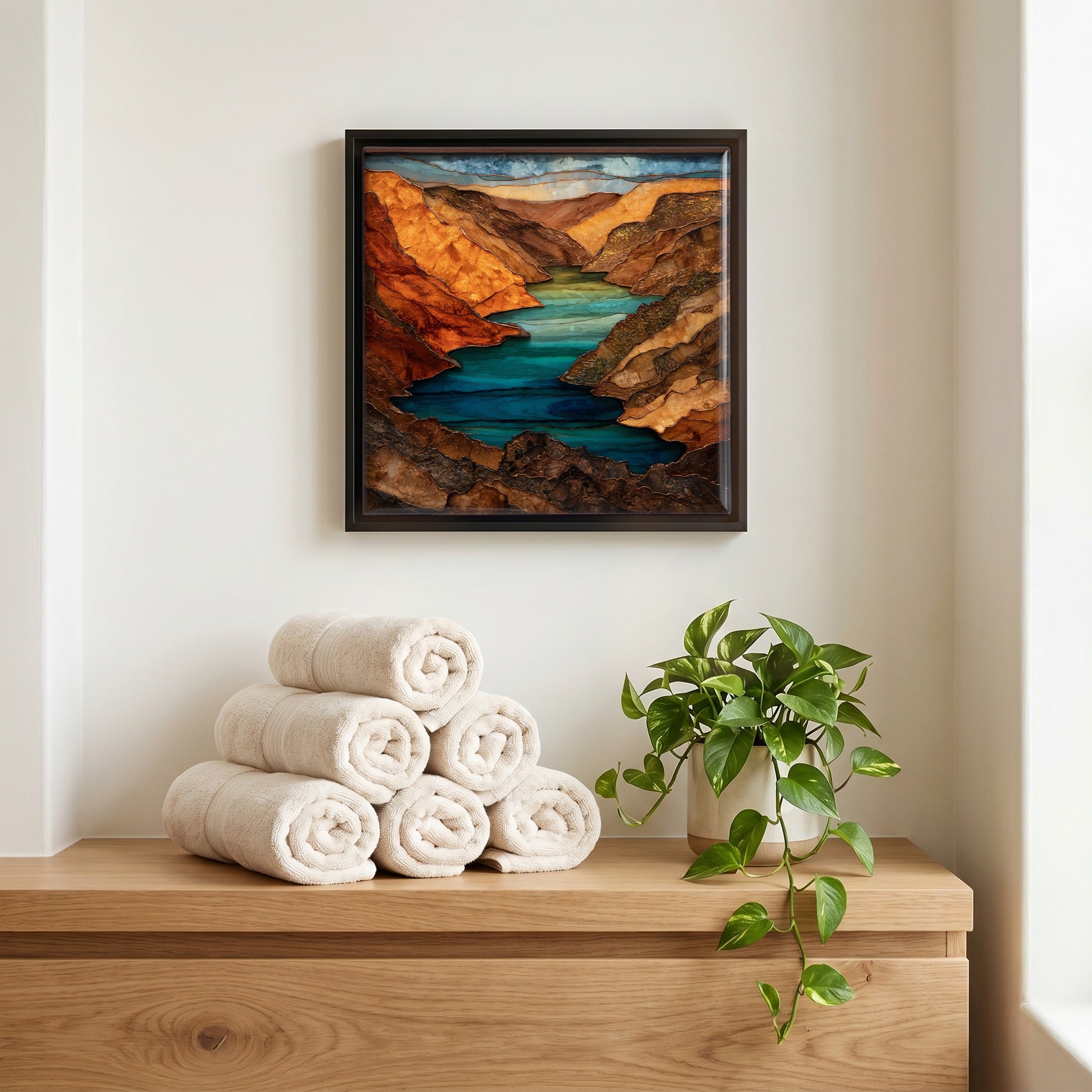A quiet corner of the bath.