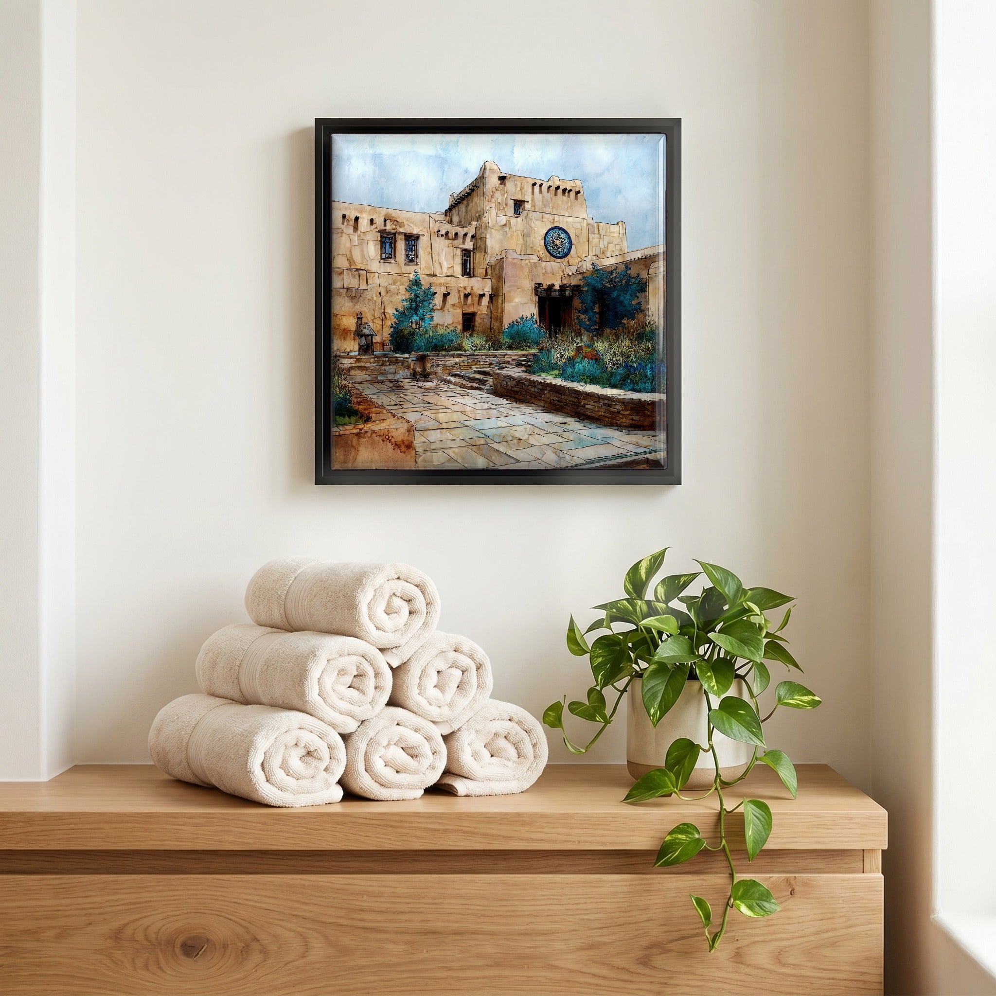 A quiet corner of the bath.