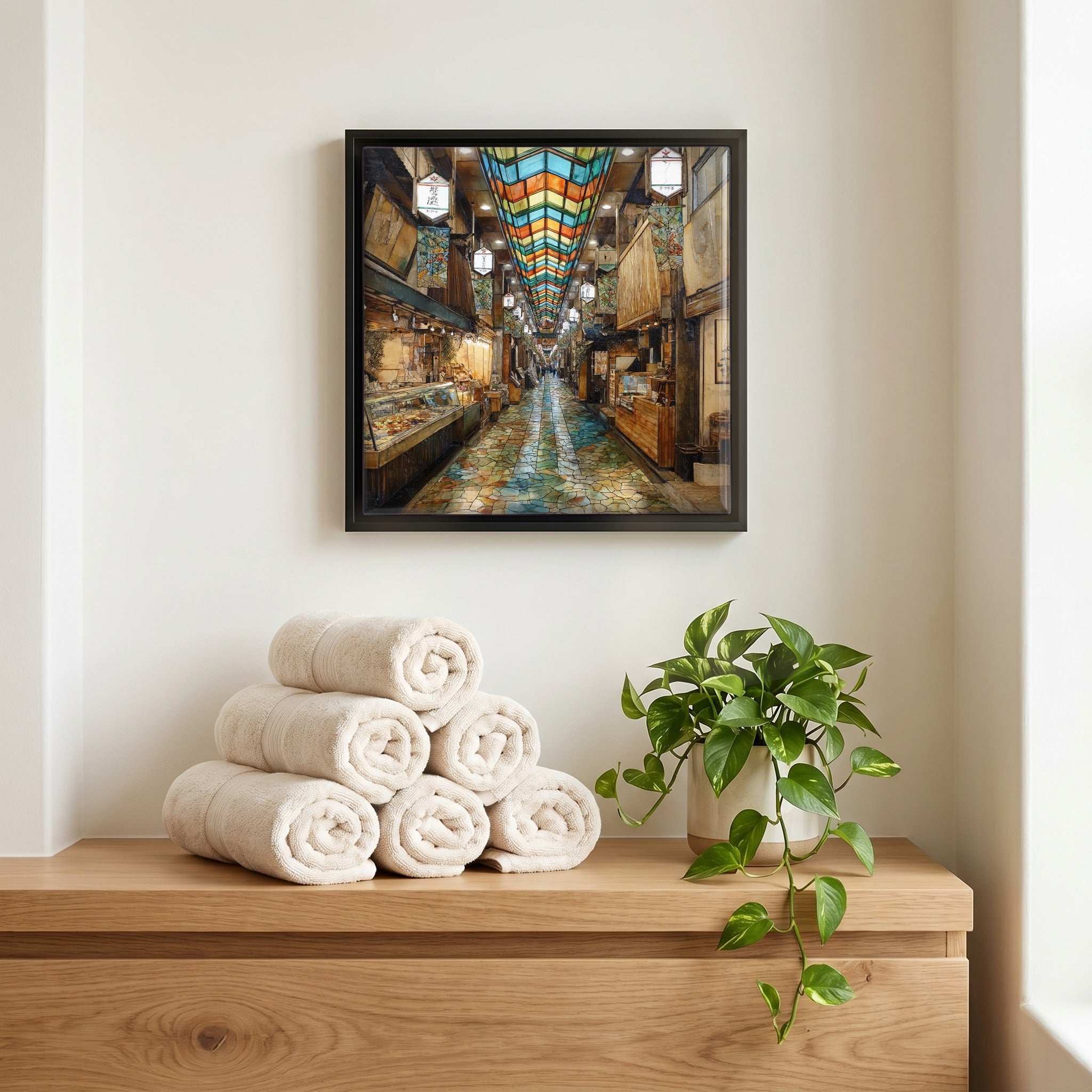 A quiet corner of the bath.