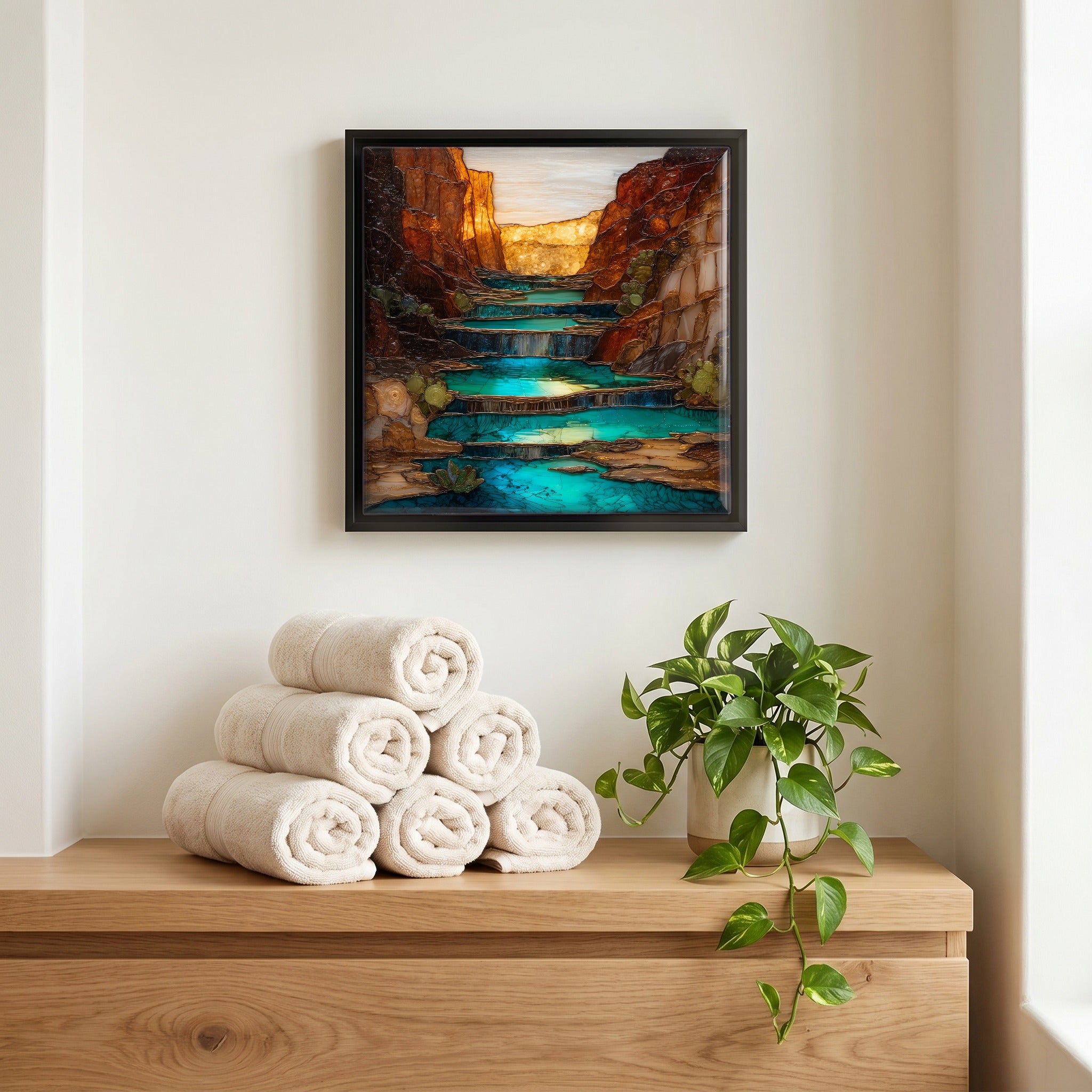 A quiet corner of the bath.