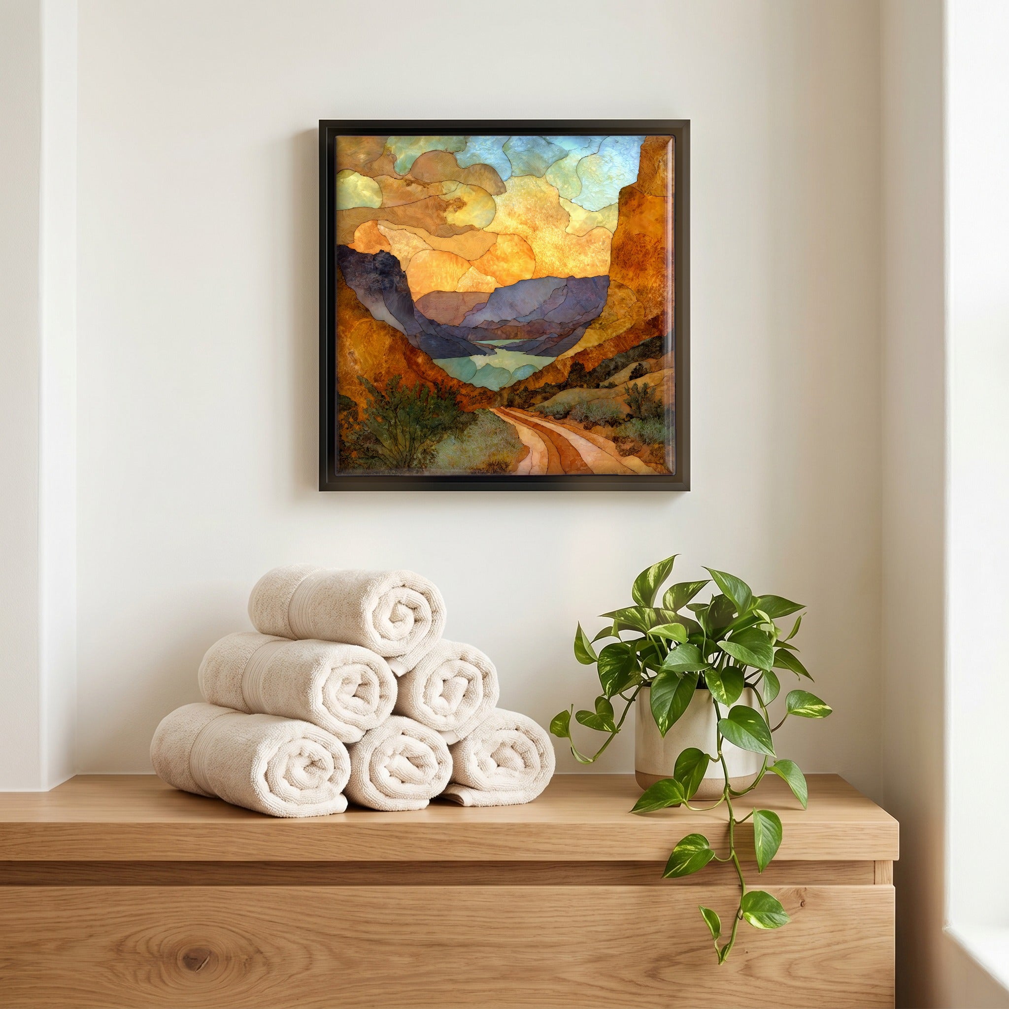 A quiet corner of the bath.