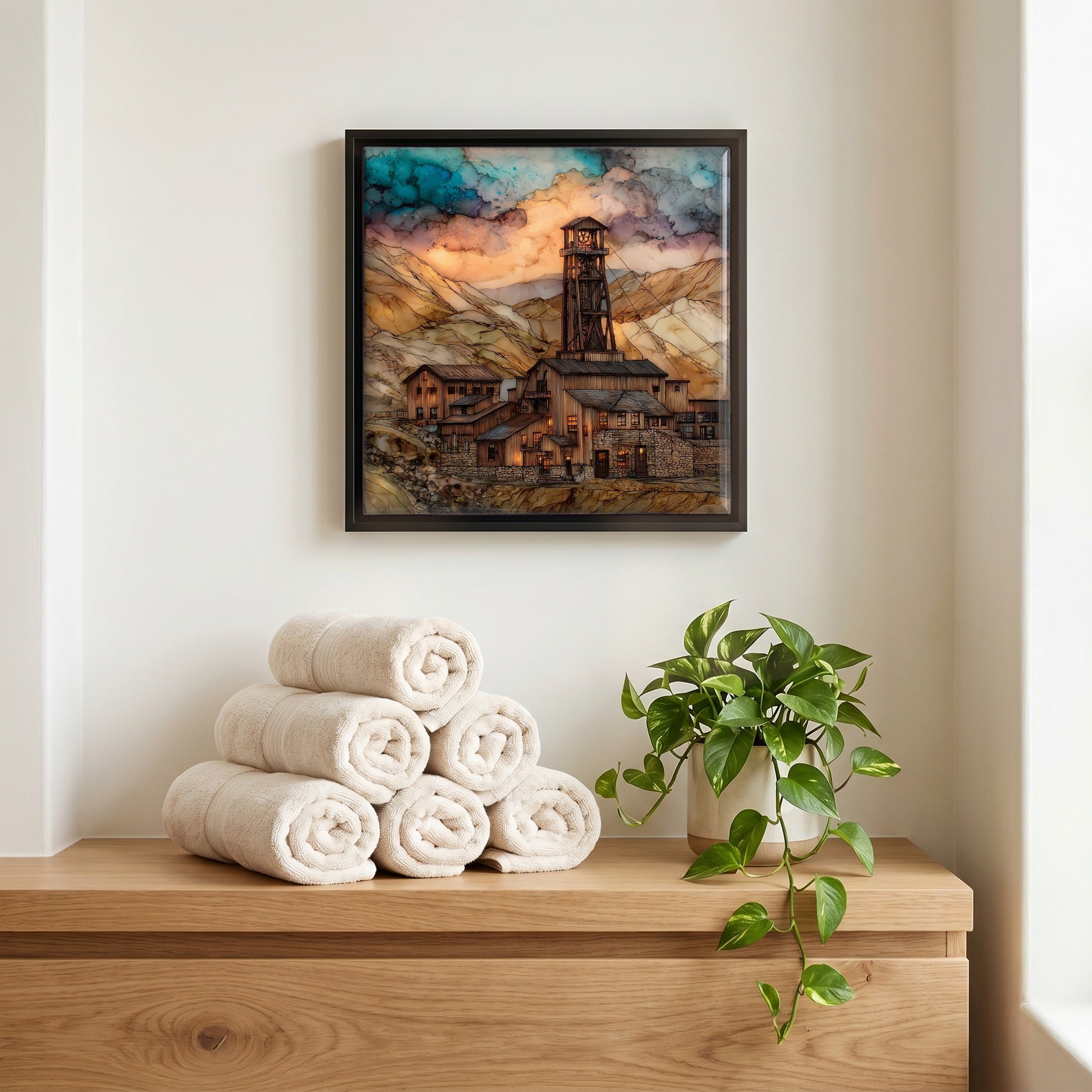 A quiet corner of the bath.