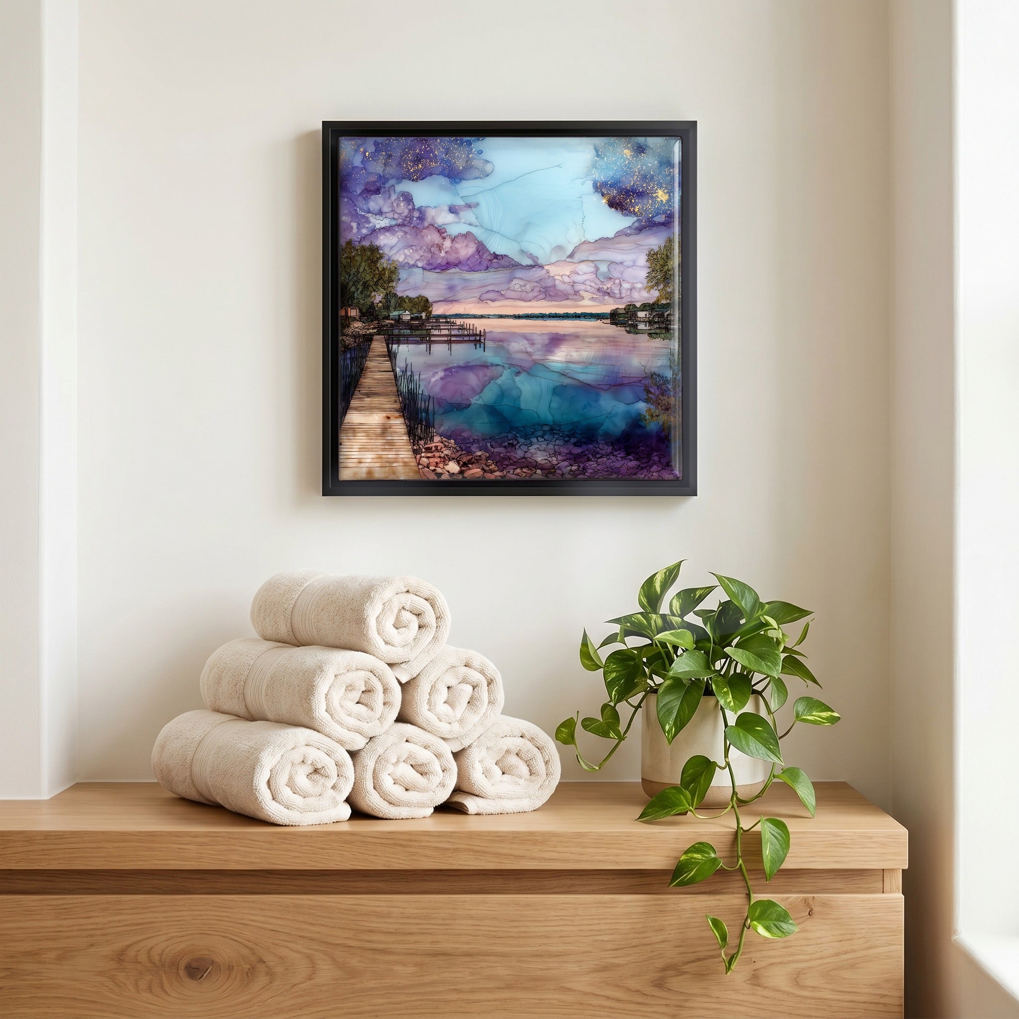 A quiet corner of the bath.