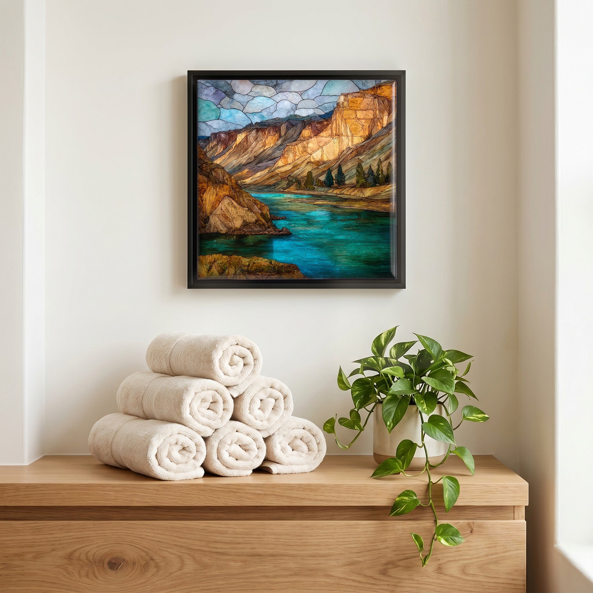 A quiet corner of the bath.