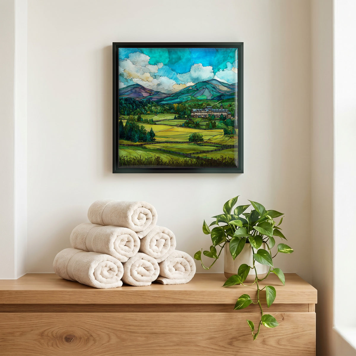 A quiet corner of the bath.