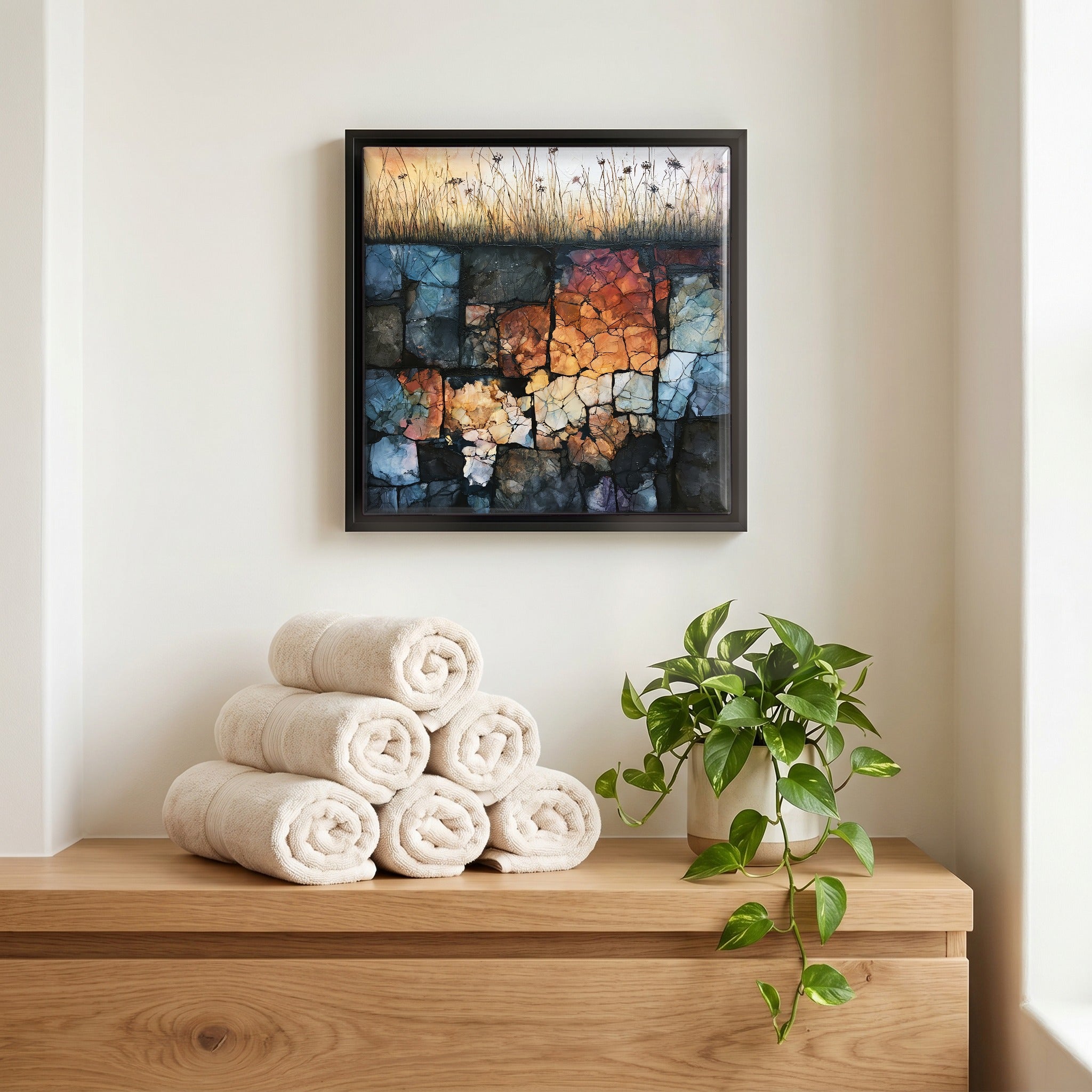 A quiet corner of the bath.