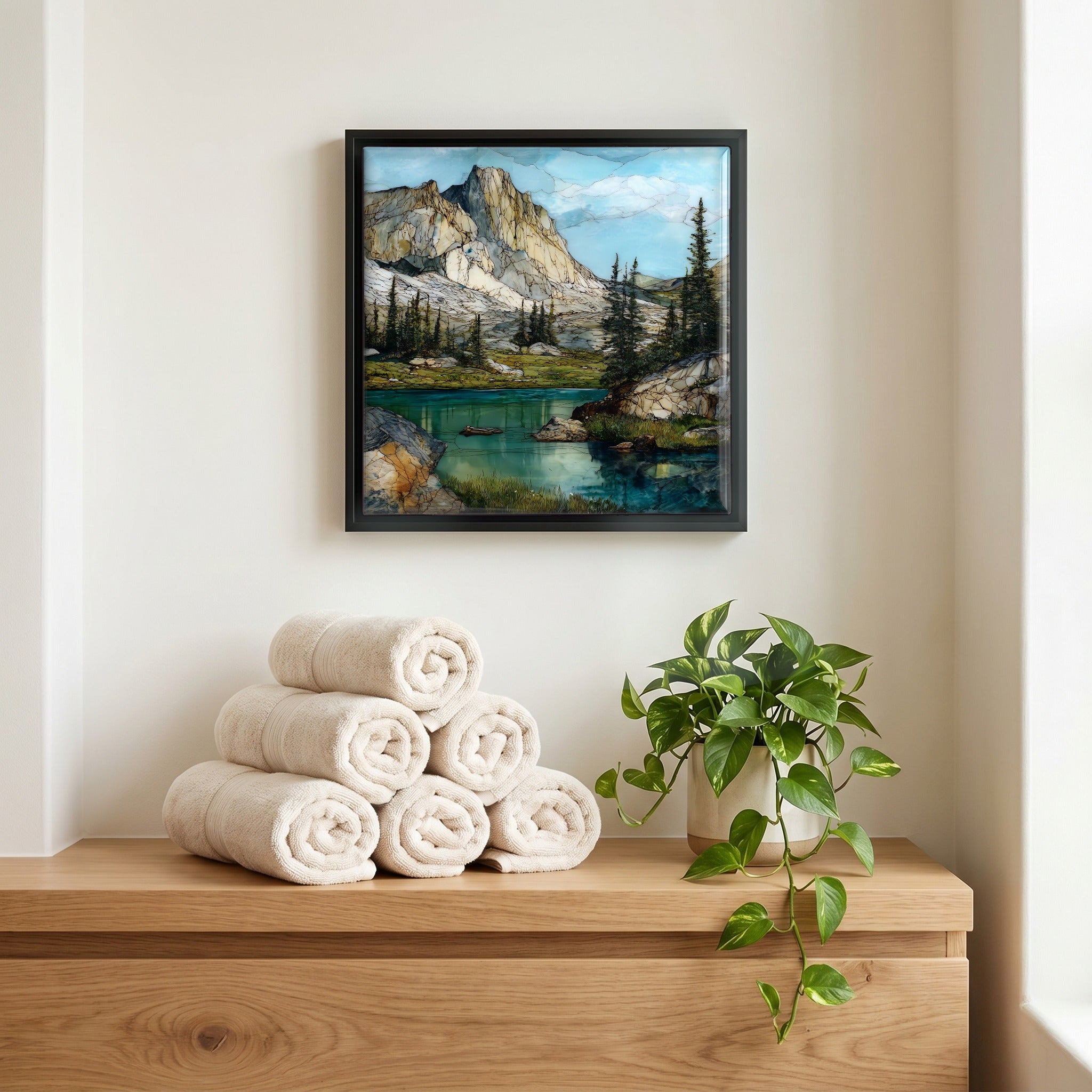A quiet corner of the bath.