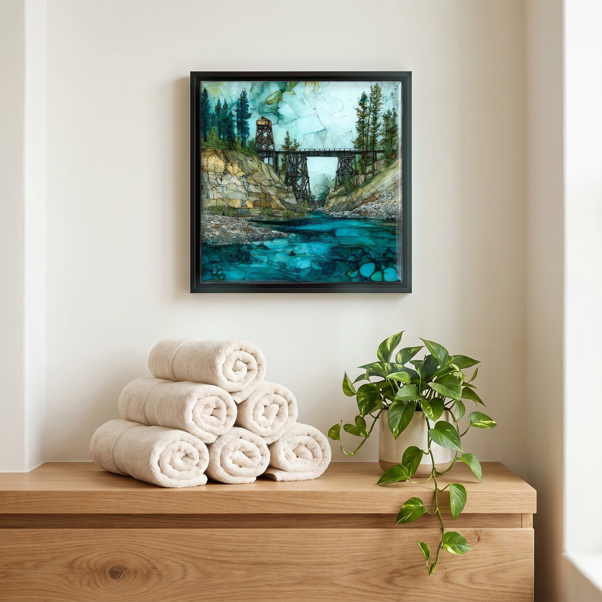 A quiet corner of the bath.
