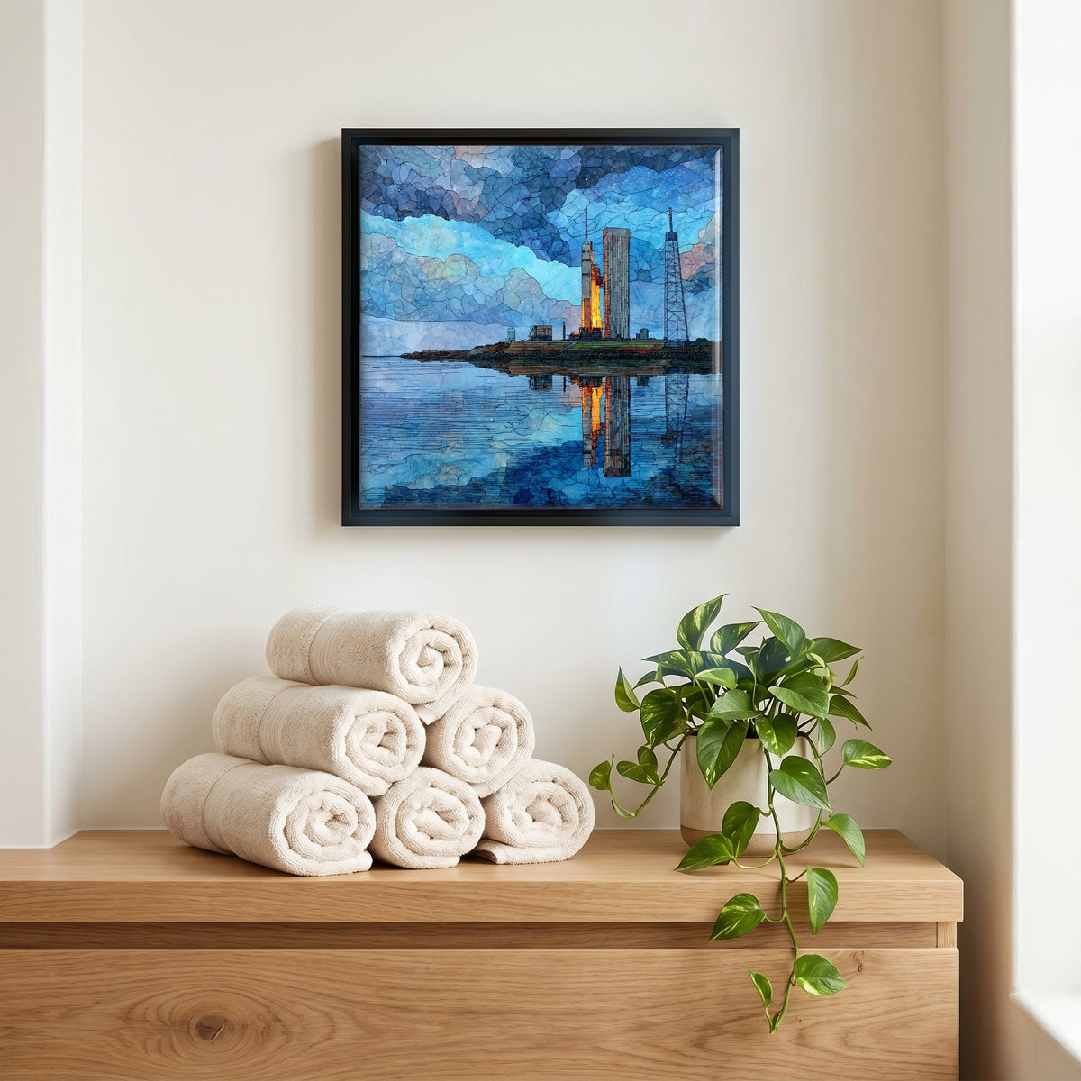 A quiet corner of the bath.