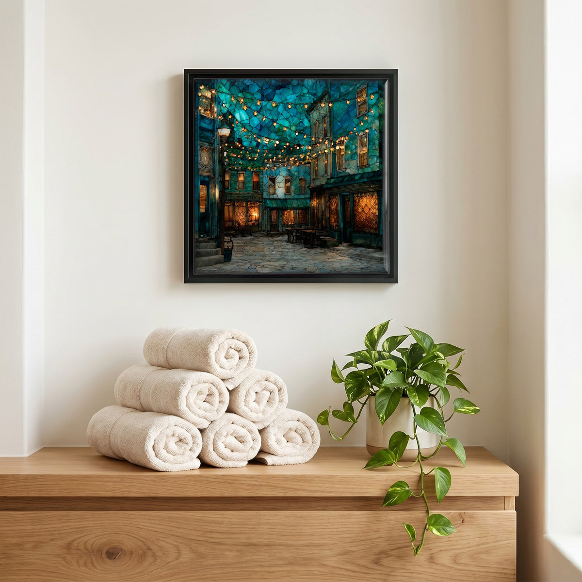 A quiet corner of the bath.