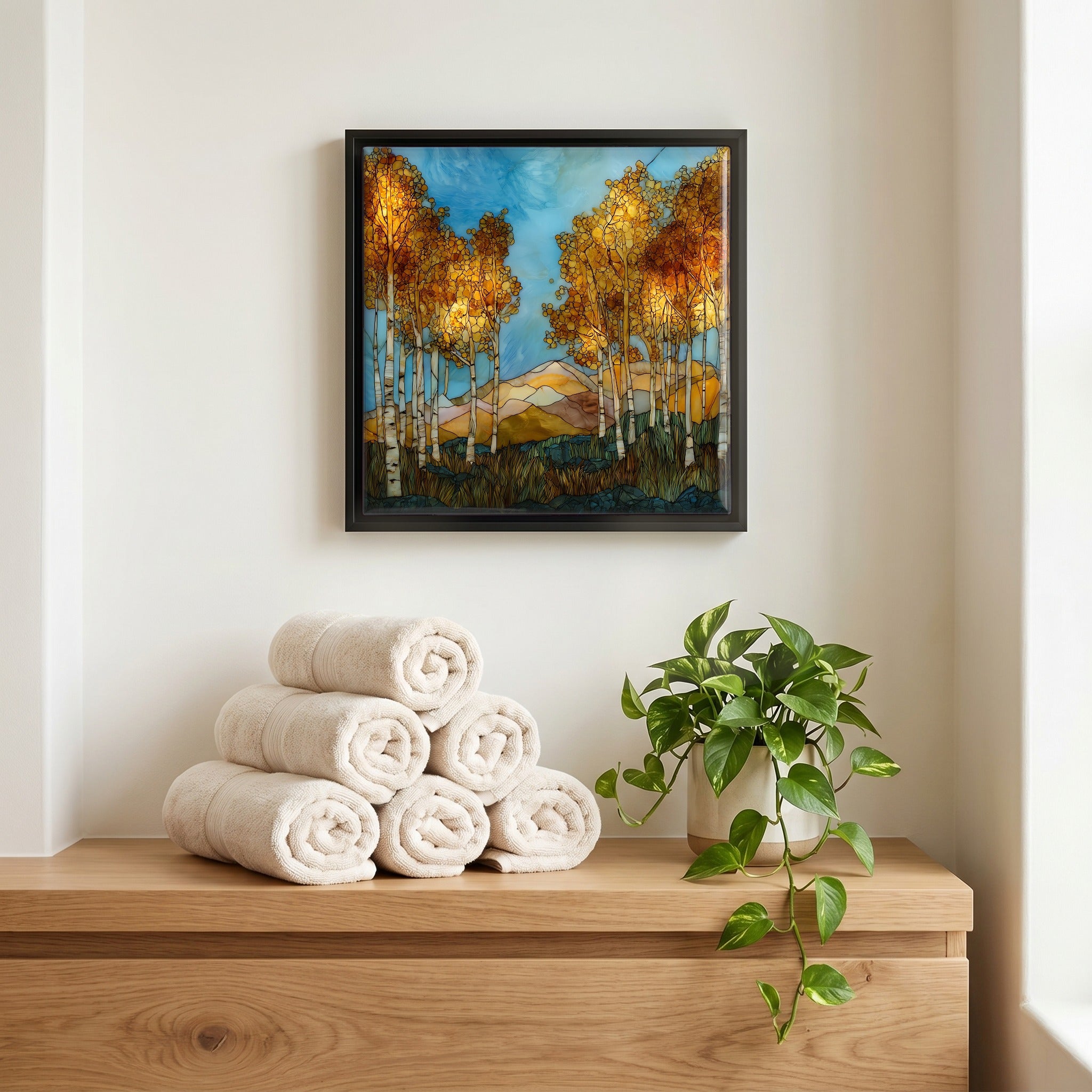 A quiet corner of the bath.