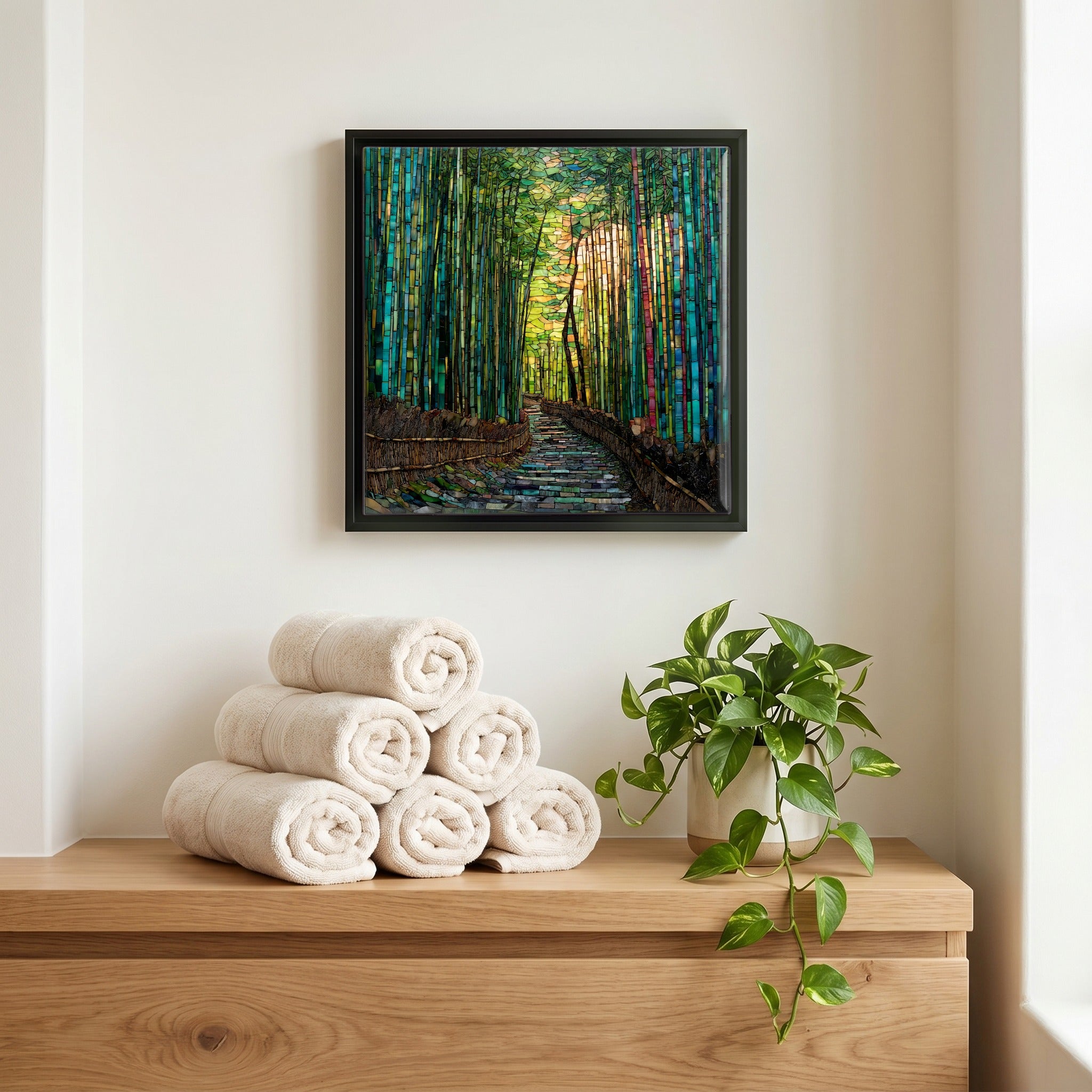 A quiet corner of the bath.