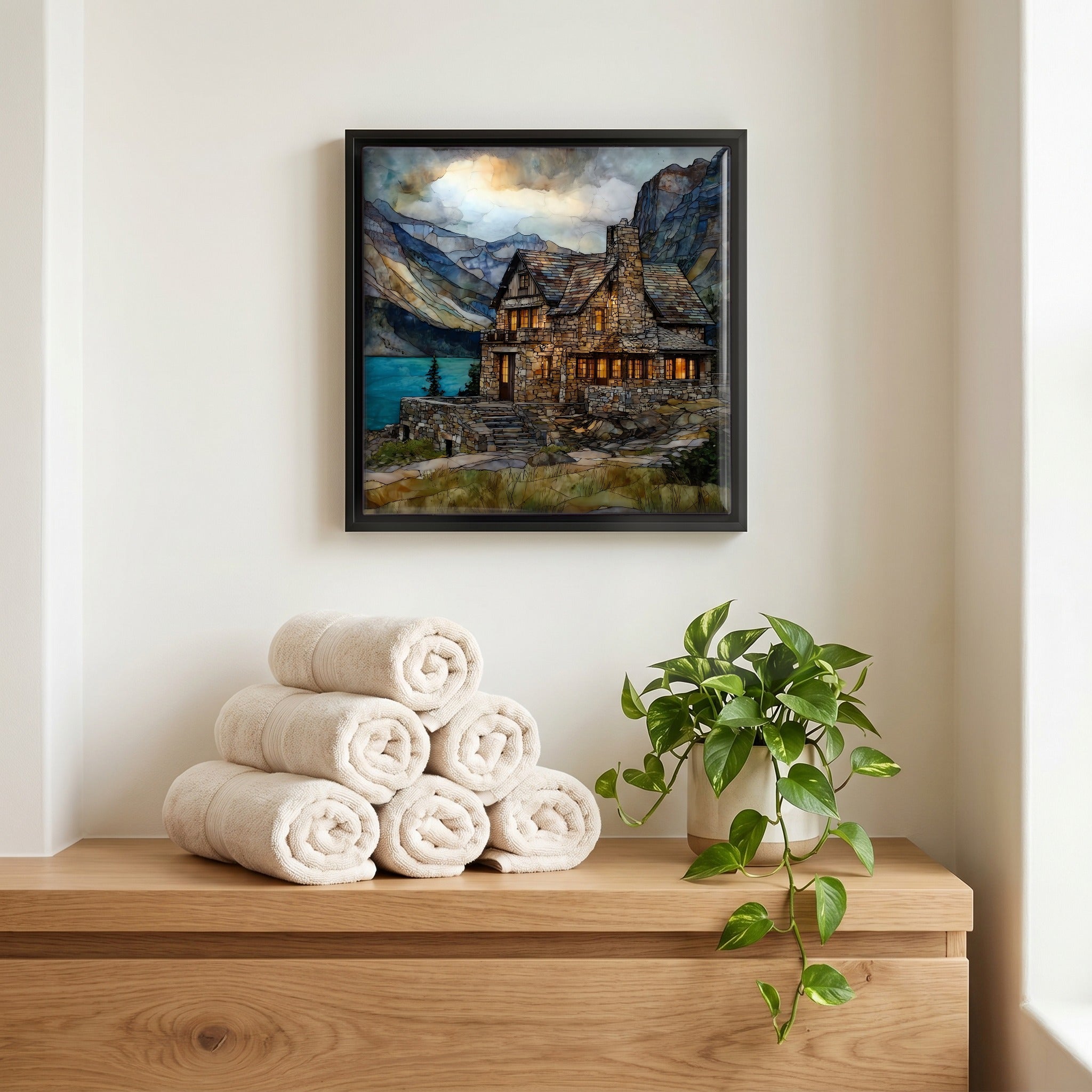 A quiet corner of the bath.