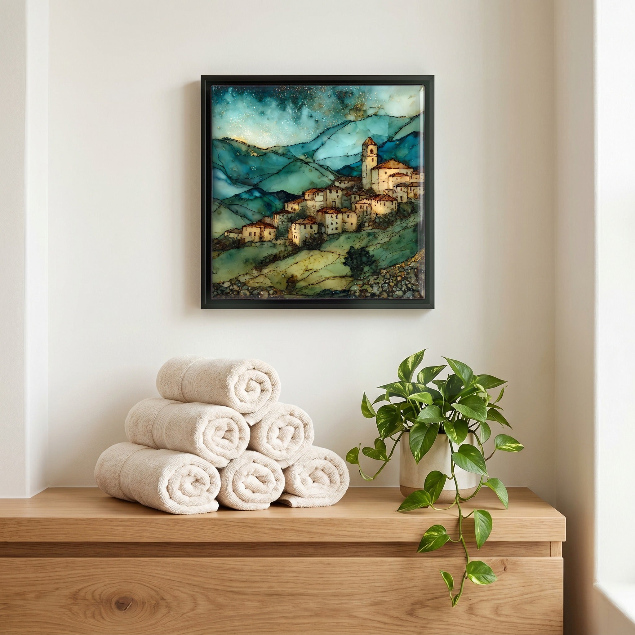 A quiet corner of the bath.